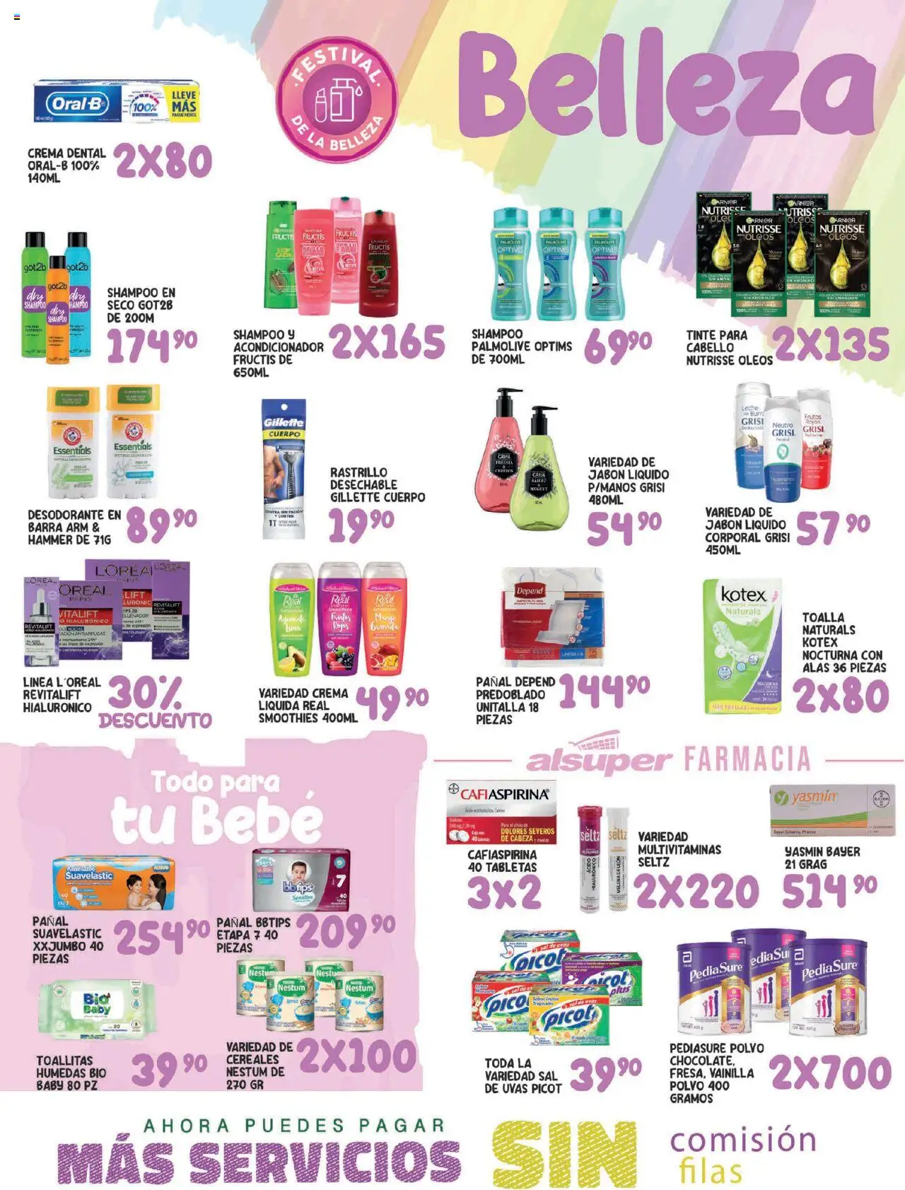 Nuevas ofertas de Alsuper válidas en toda la República Mexicana desde el 09.09.2025. ¡Encuentra las mejores ofertas en Alsuper - Folleto! | Página: 4 | Productos: Sal, Jabón líquido, Toallitas húmedas, Acondicionador