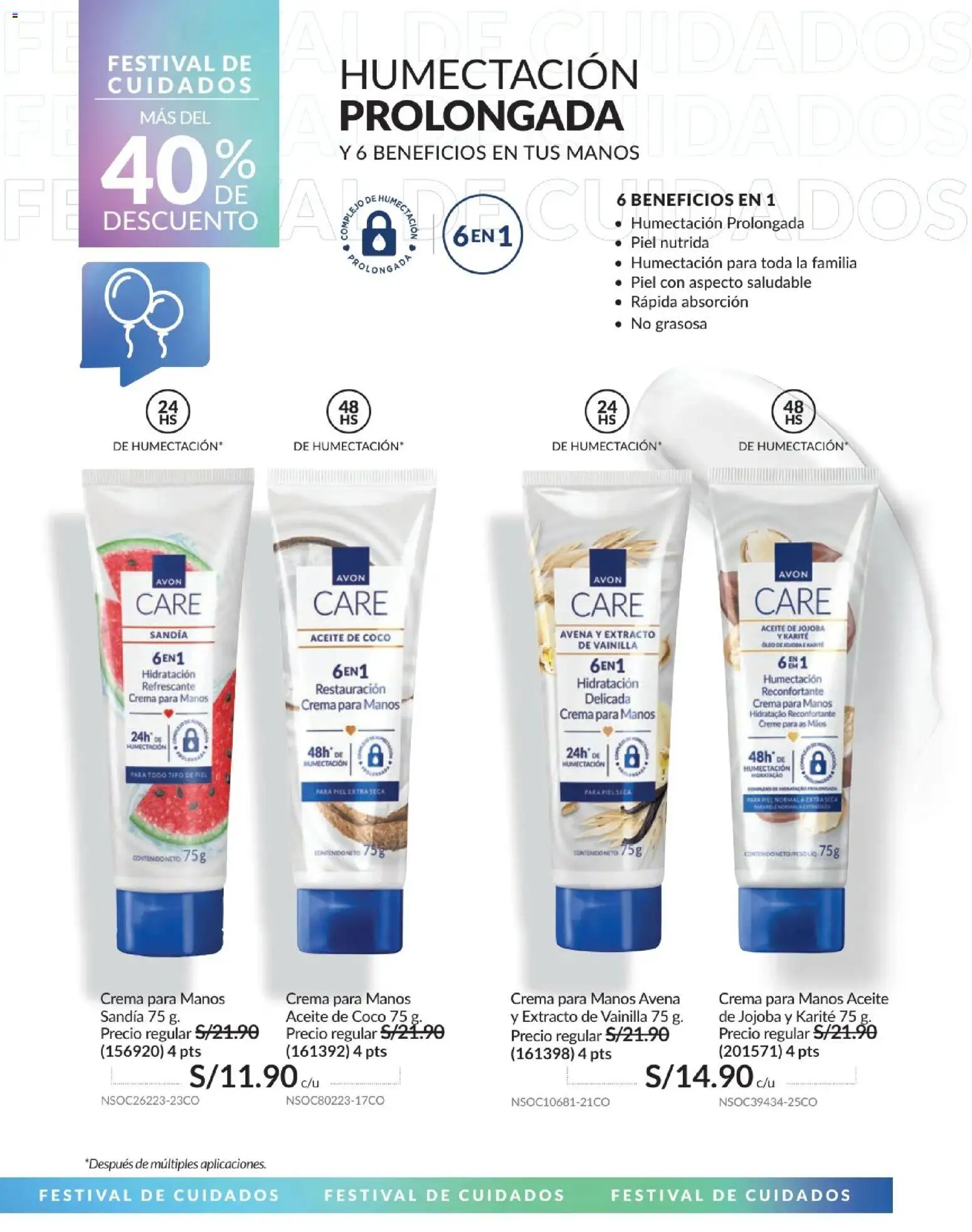 Catálogo Avon válido desde 10.03.2026 | Página: 12 | Productos: Aceite, Crema, Avena