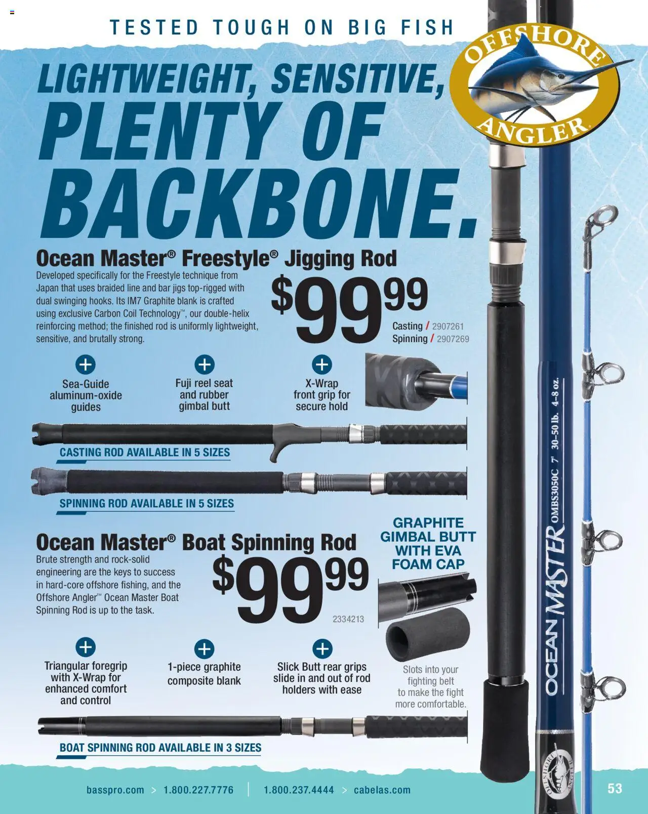 Cabela's Saltwater Specialist 25 - valid from 01.01.2025 | Page: 53 | Products: Fish, Cap, Belt, Rod