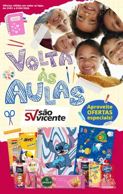 Supermercados São Vicente - Ofertas Voltas às Aulas - Pré-Visualização do folheto da loja Supermercados São Vicente, válido de 21.01.2026