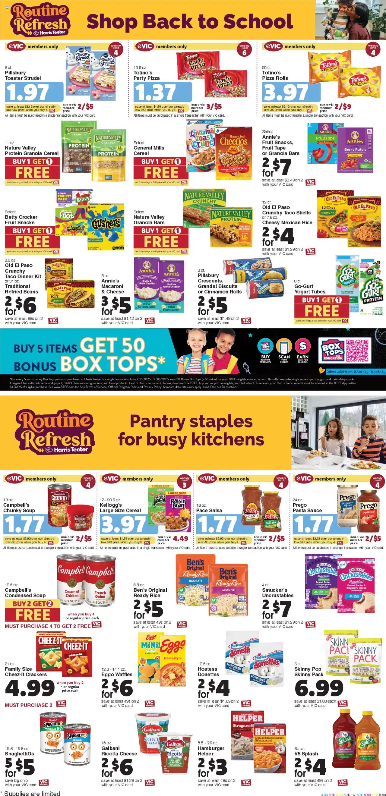 Harris Teeter Weekly Ad - valid from 20.08.2025 | Page: 9 | Products: Butter, Pizza, Pasta, Sauce