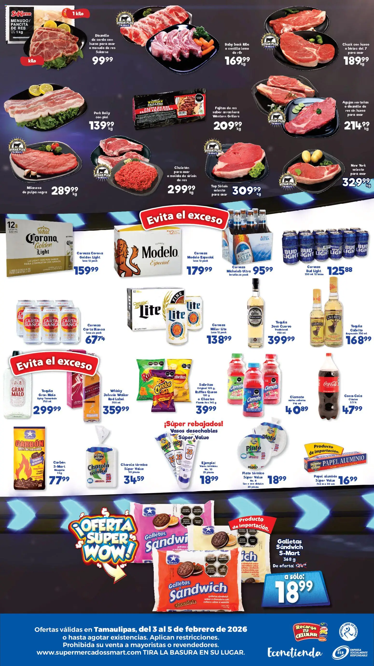 Nuevas ofertas de S-Mart válidas en toda la República Mexicana desde el 03.02.2026. ¡Encuentra las mejores ofertas en S-Mart folleto Ofertas de feria Reynosa! | Página: 2