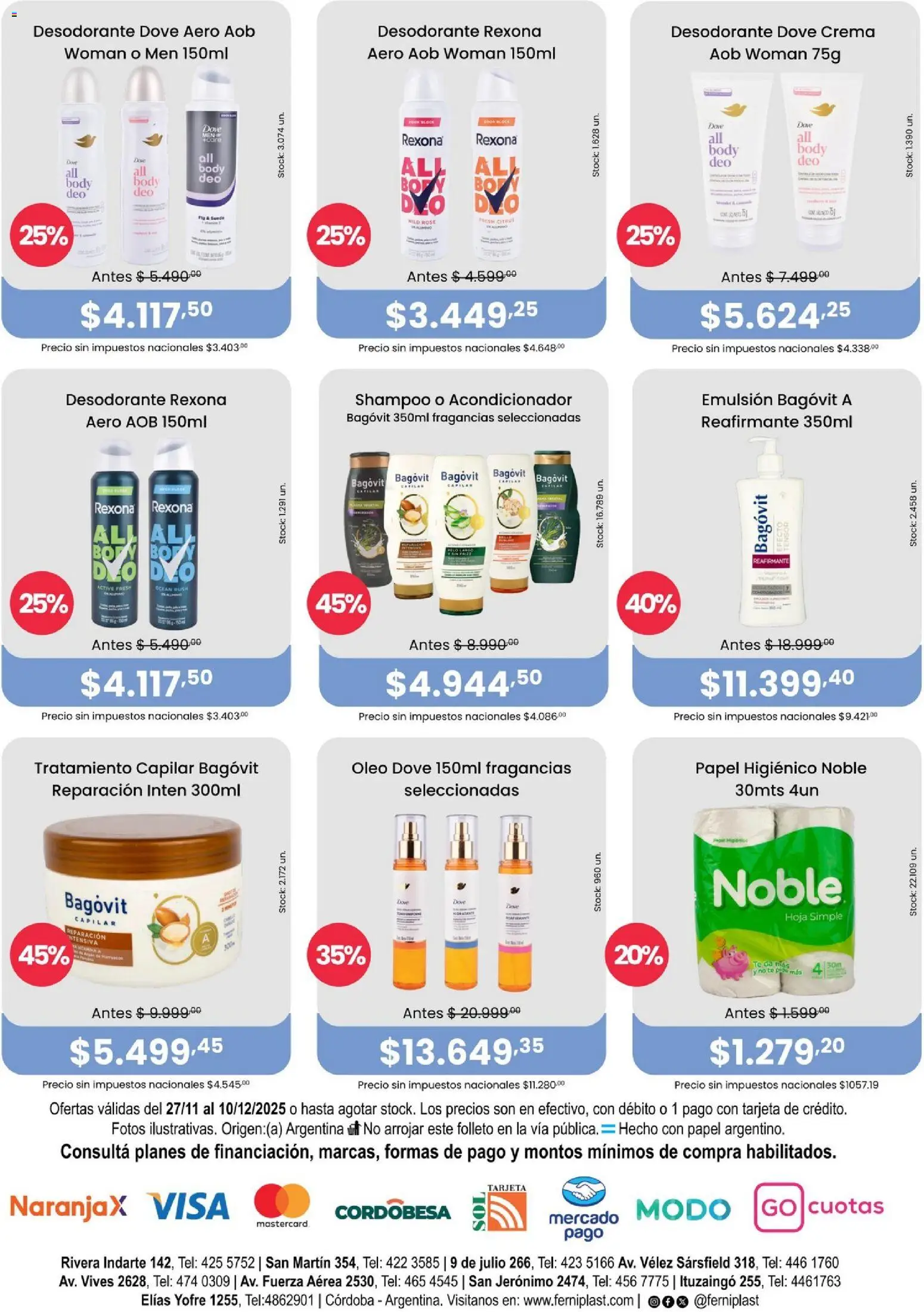 Ferniplast catálogo │ válido desde el 27.11.2025 | Página: 8 | Productos: Body, Shampoo, Emulsión, Desodorante