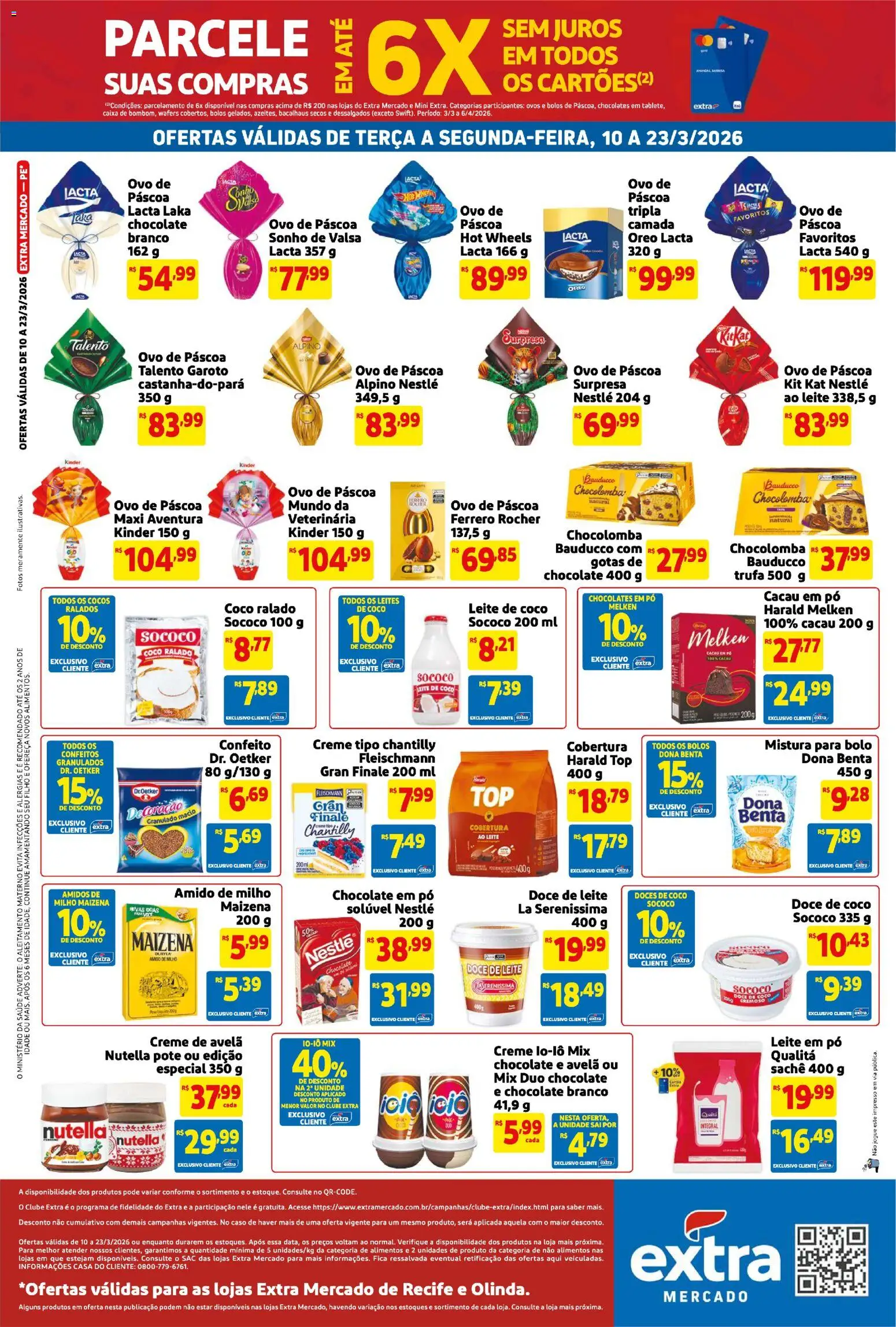 Extra Folheto - válido de 10.03.2026 | Página: 2 | Produtos: Ovo de páscoa, Caixa, Leite, Ovos