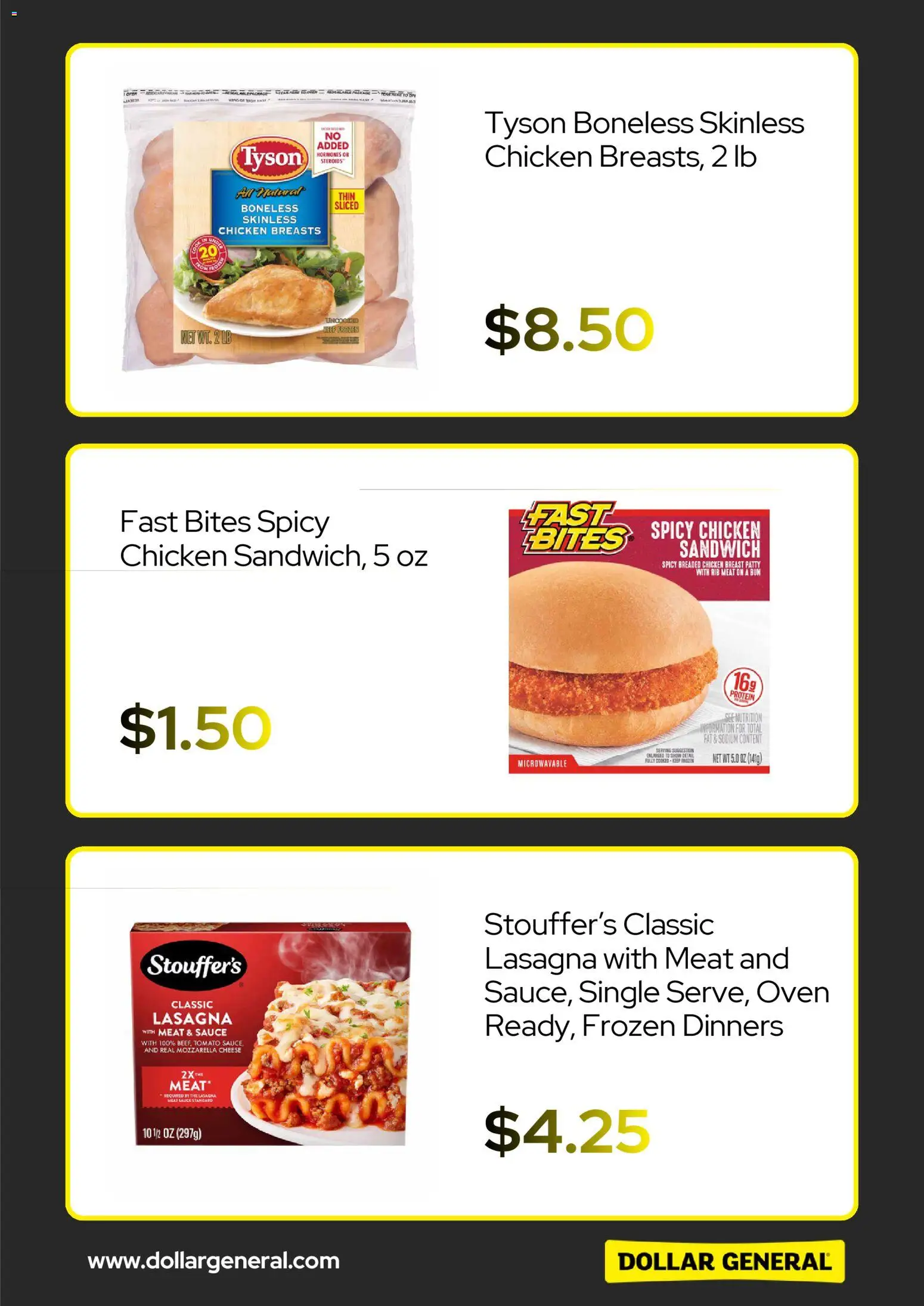 Dollar General Cyber Monday - valid from 01.12.2025 | Page: 3 | Products: Cheese, Sauce, Oven