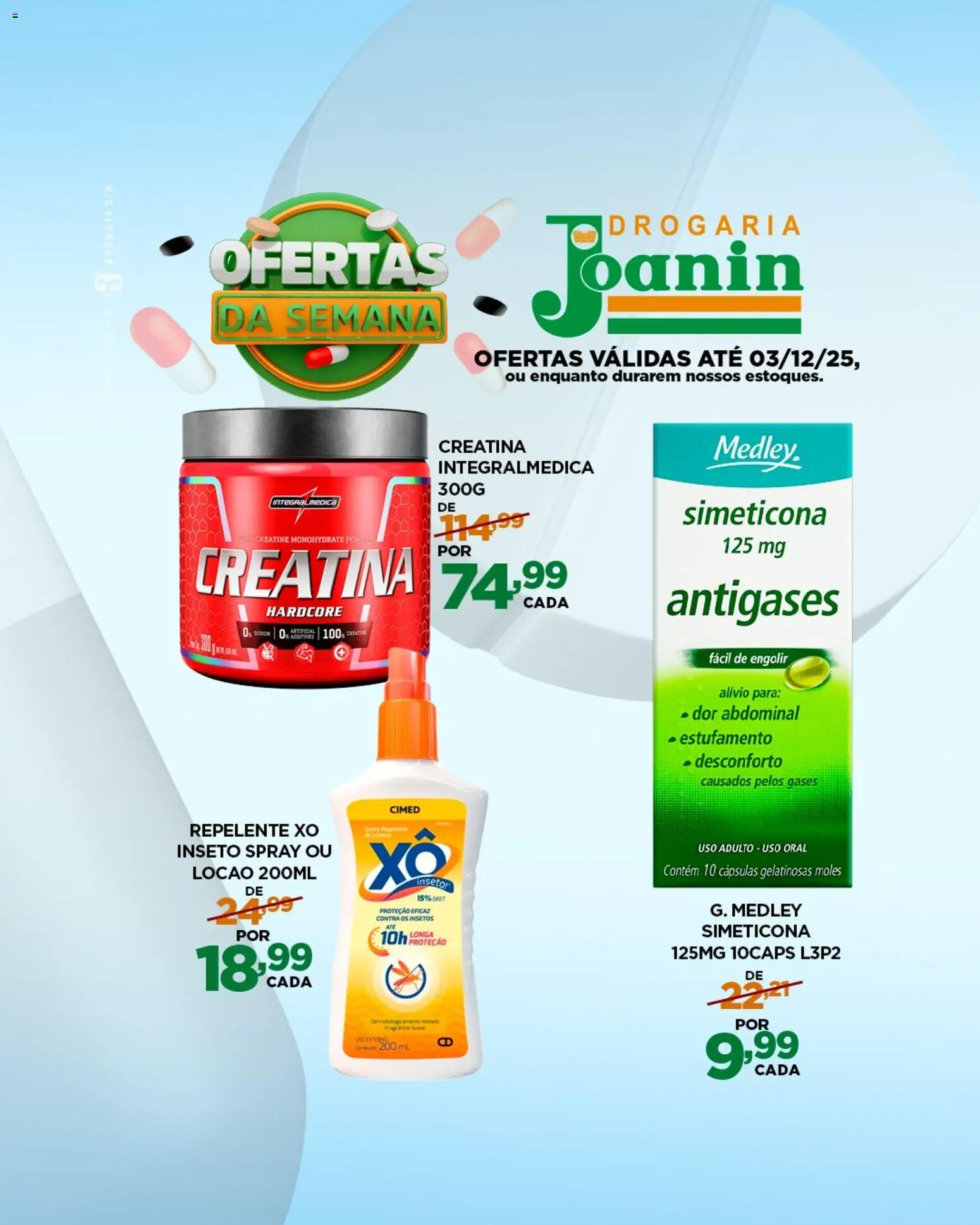 Supermercados Joanin Folheto - válido de 03.11.2025 | Página: 2 | Produtos: Creatina, Repelente