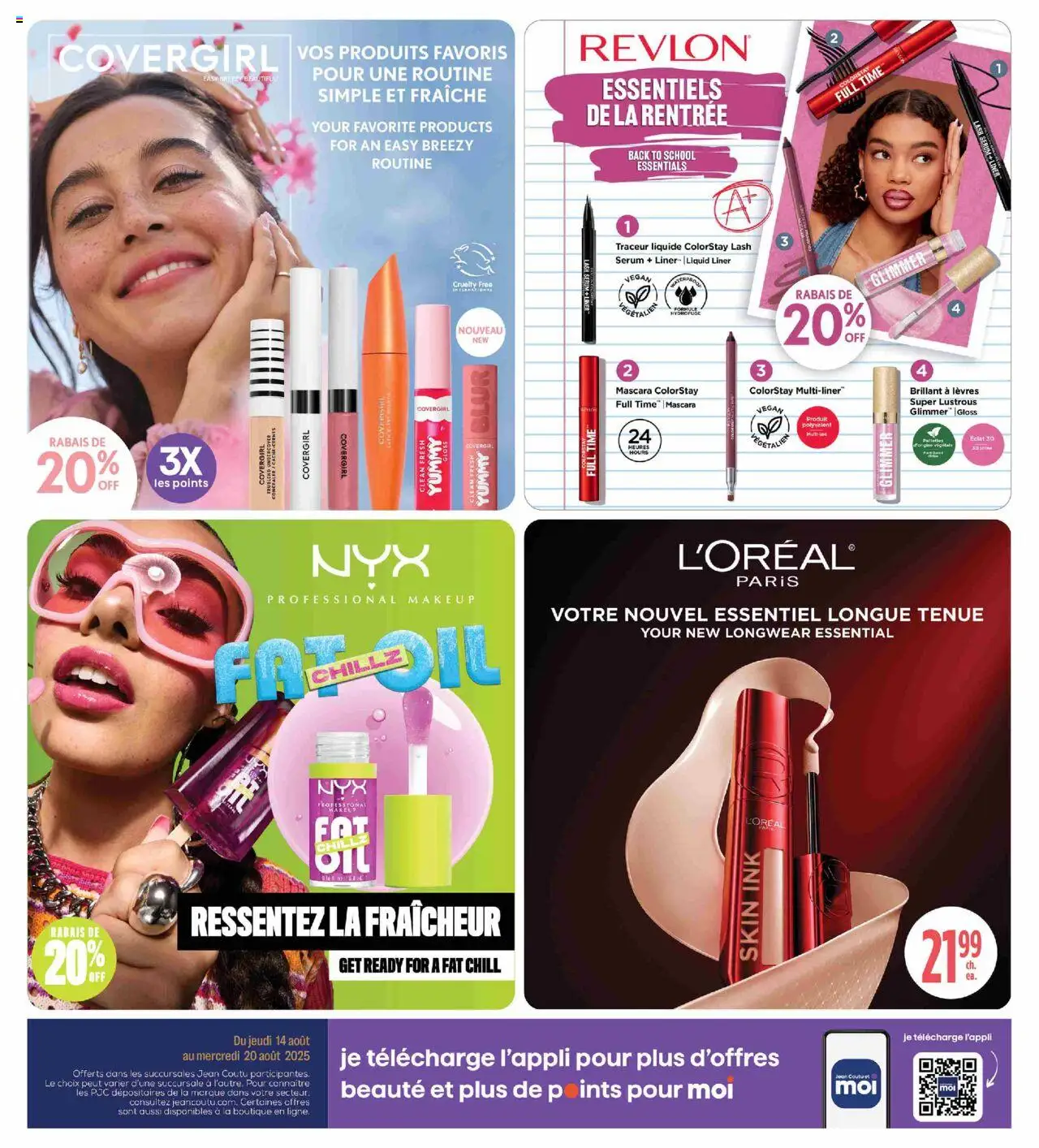 Jean Coutu flyer valid from 14.08.2025 | Page: 2 | Products: Concealer, Mascara