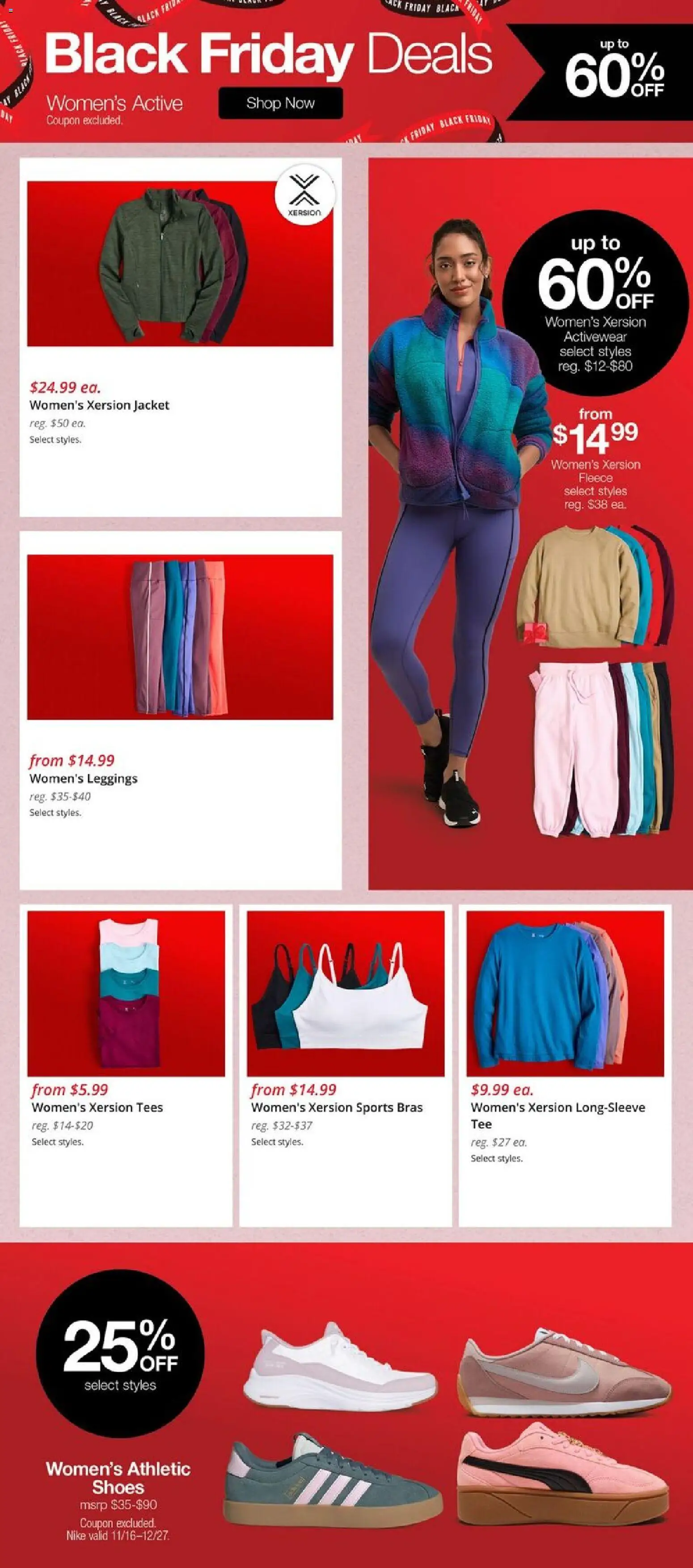 JCPenney Black Friday Women´s Deals - valid from 07.11.2025 | Page: 7 | Products: Jacket, Leggings