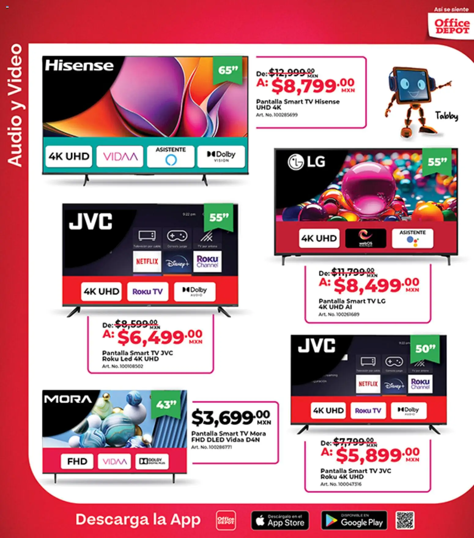 Nuevas ofertas de Office Depot válidas en toda la República Mexicana desde el 01.04.2026. ¡Encuentra las mejores ofertas en Office Depot catálogo! | Página: 9