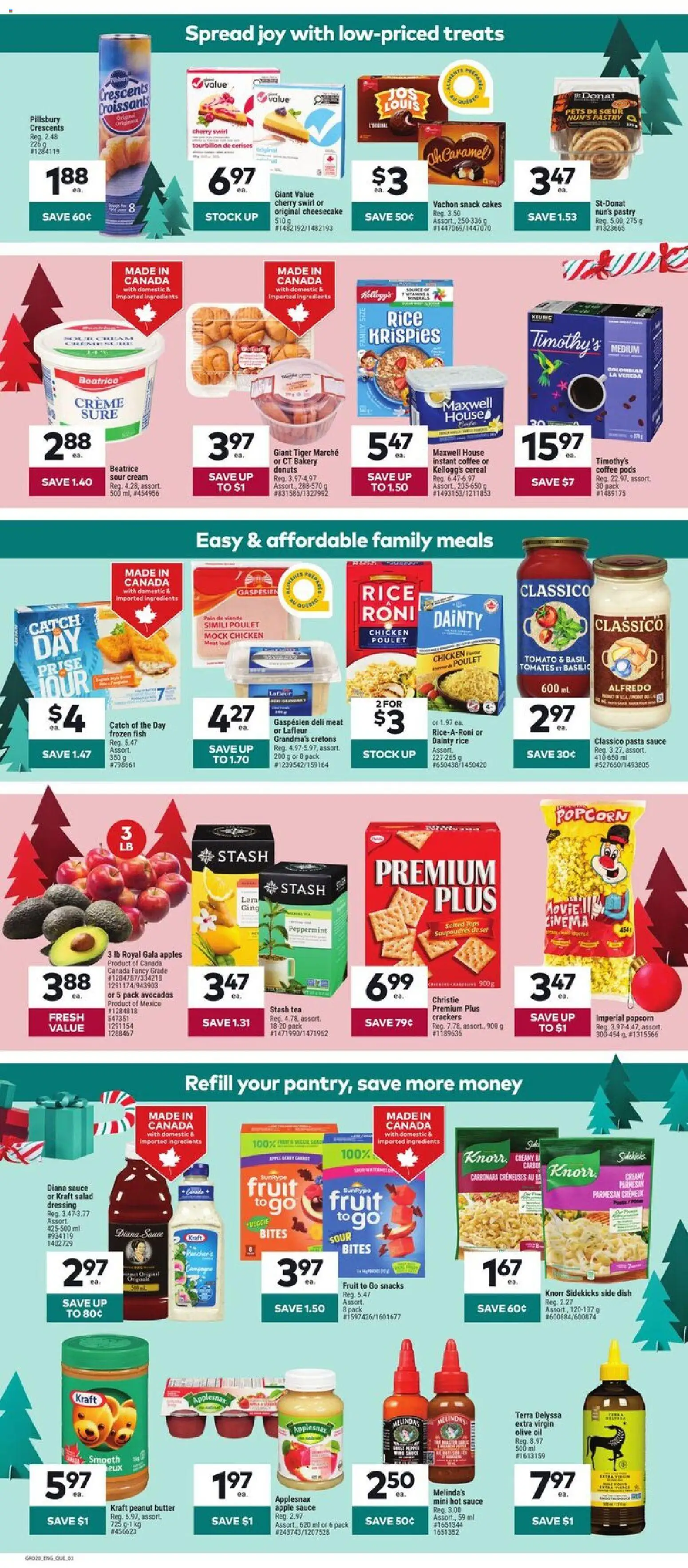 Giant Tiger flyer valid from 17.12.2025 | Page: 3 | Products: Tea, Cream, Salad, Oil