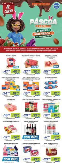Prezunic ofertas Quarta da Carne - Pré-Visualização do folheto da loja Prezunic, válido de 04.03.2026