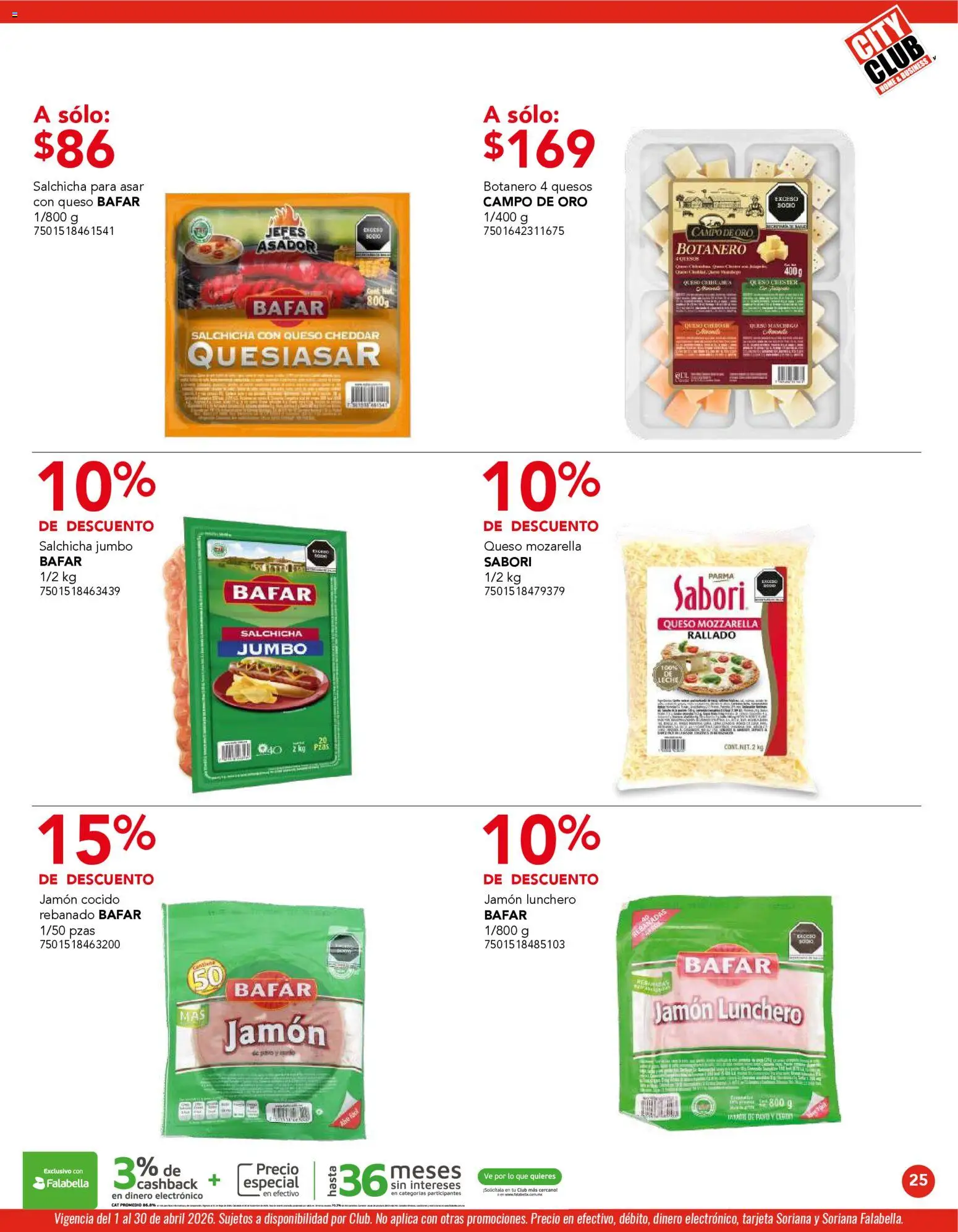 Nuevas ofertas de City Club válidas en toda la República Mexicana desde el 01.04.2026. ¡Encuentra las mejores ofertas en City Club catálogo! | Página: 25