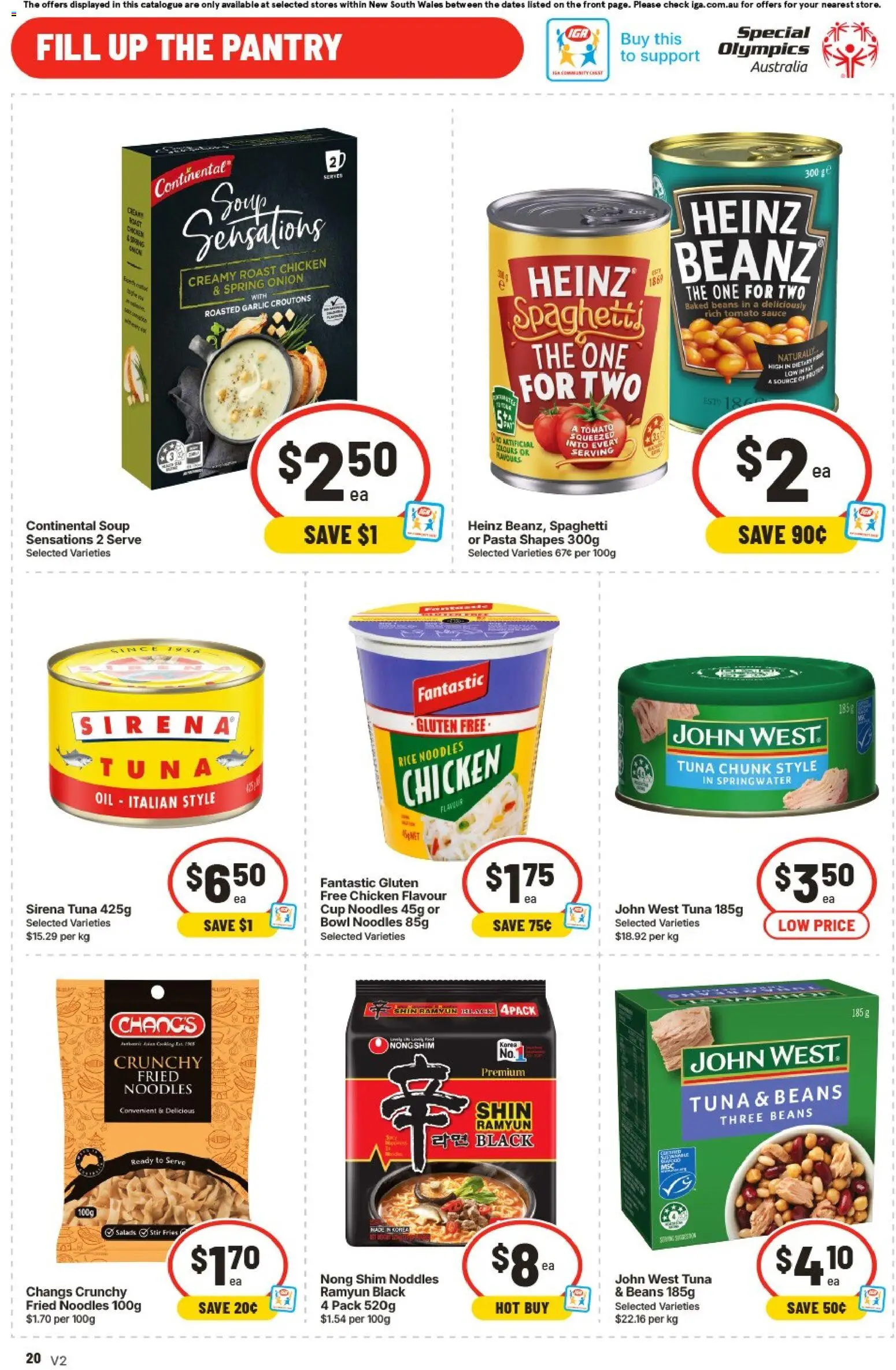 IGA catalogue - valid from 29.04.2026 | Page: 20 | Products: Chicken, Rice, Pasta, Garlic