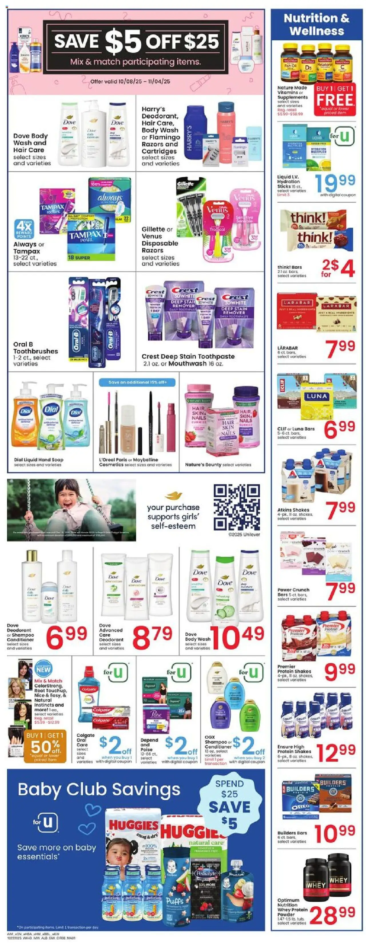 Albertsons Weekly Ad - valid from 22.10.2025 | Page: 6 | Products: Fragrance, Shampoo, Deodorant, Mouthwash