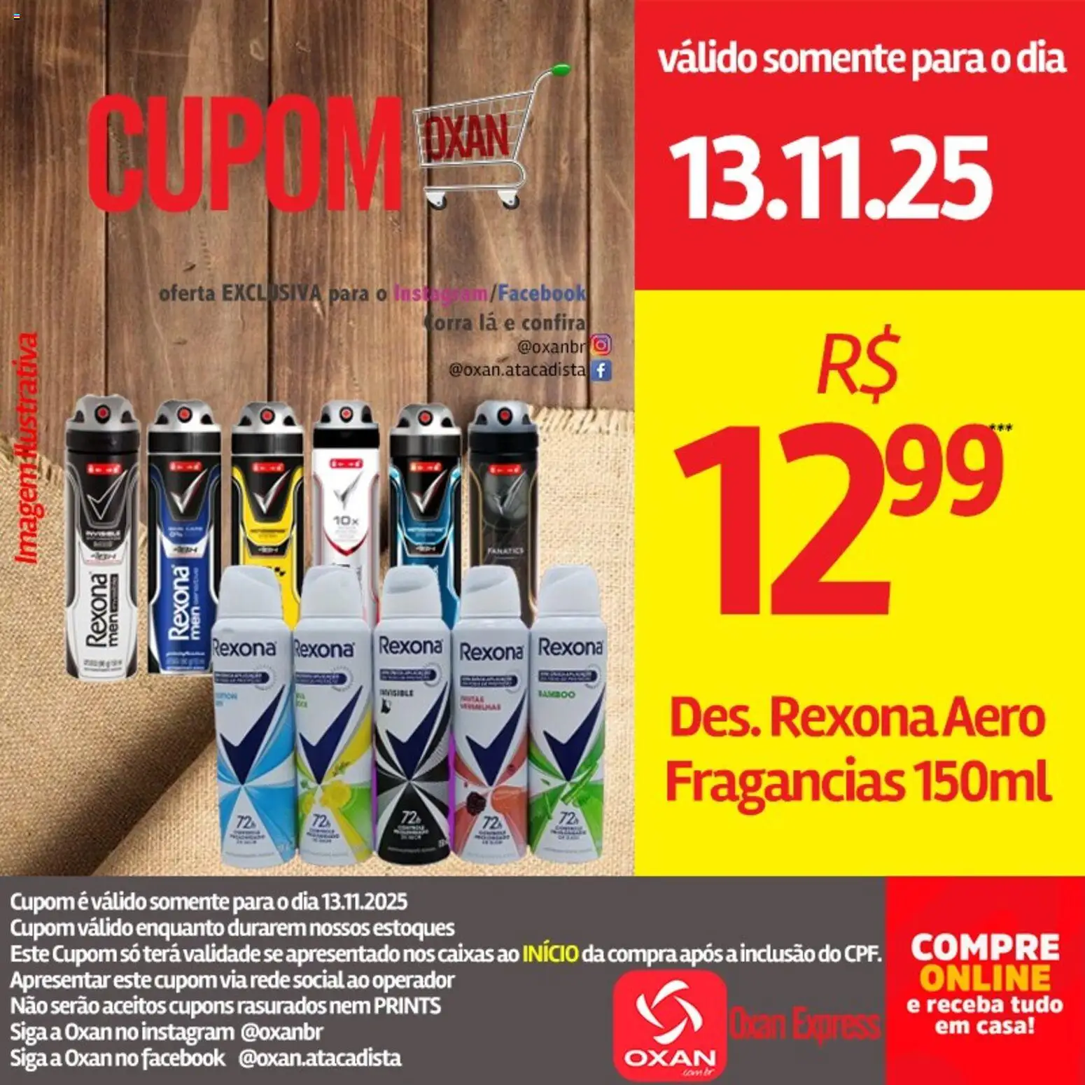 Oxan Atacadista Folheto - válido de 13.11.2025 | Página: 8 | Produtos: Rexona