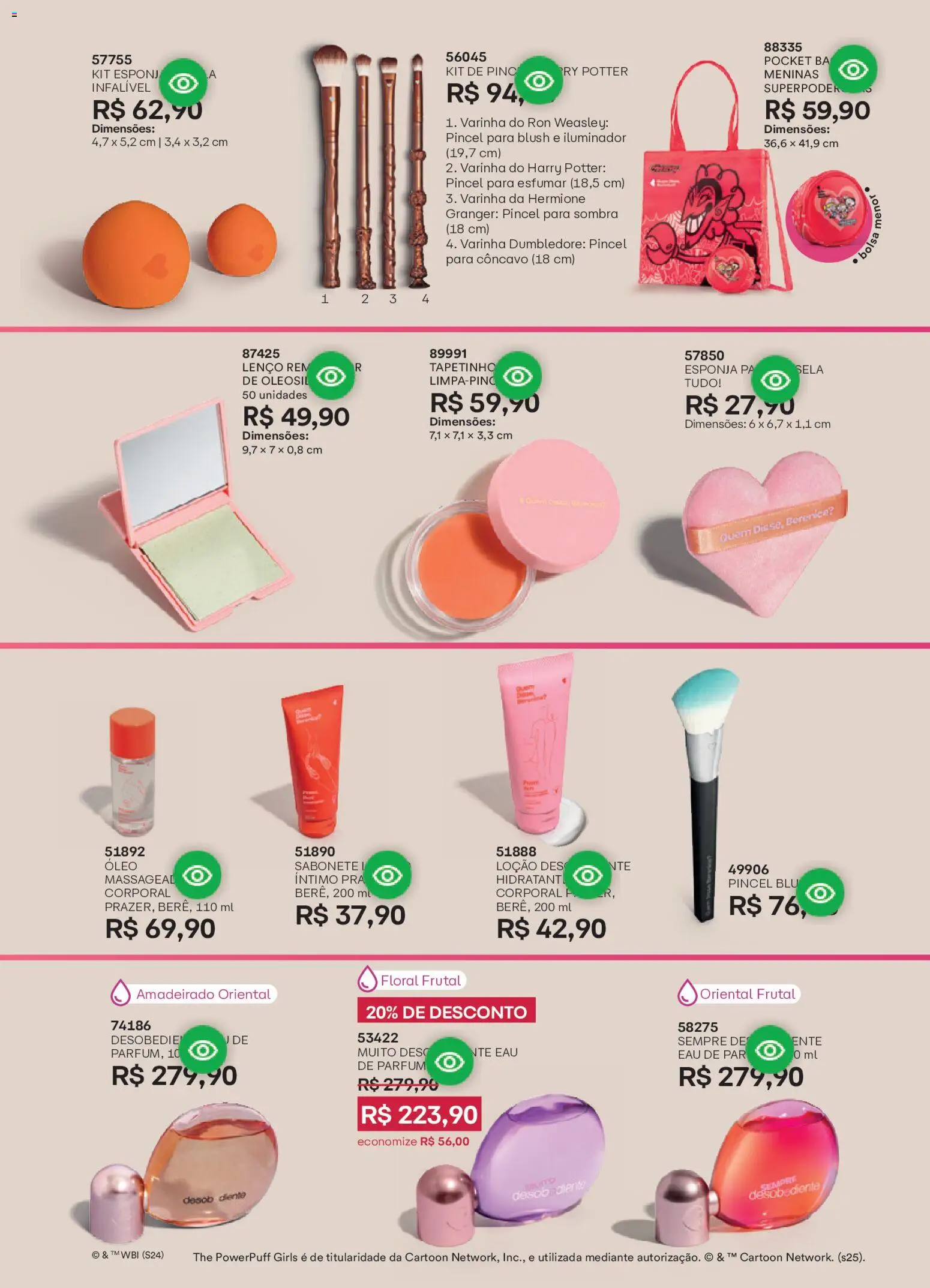 O Boticário Folheto - válido de 02.03.2026 | Página: 142 | Produtos: Esponja, Lenço, Iluminador, Pá