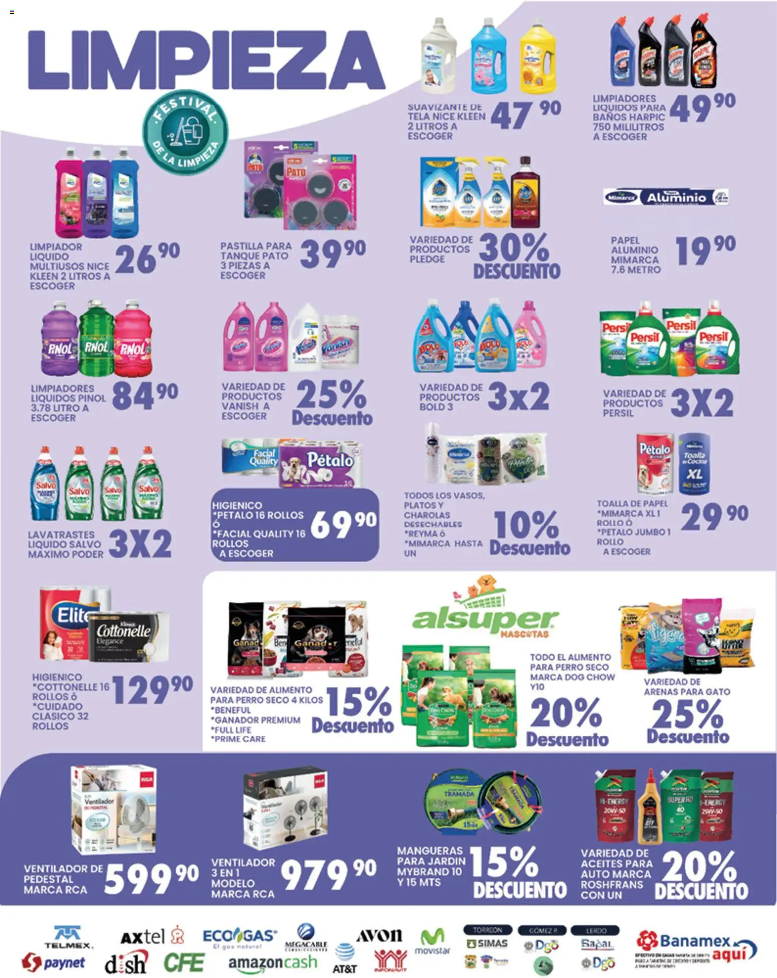 Nuevas ofertas de Alsuper válidas en toda la República Mexicana desde el 24.03.2026. ¡Encuentra las mejores ofertas en Alsuper folleto Laguna! | Página: 5 | Productos: Ventilador, Suavizante, Limpiador, Toalla