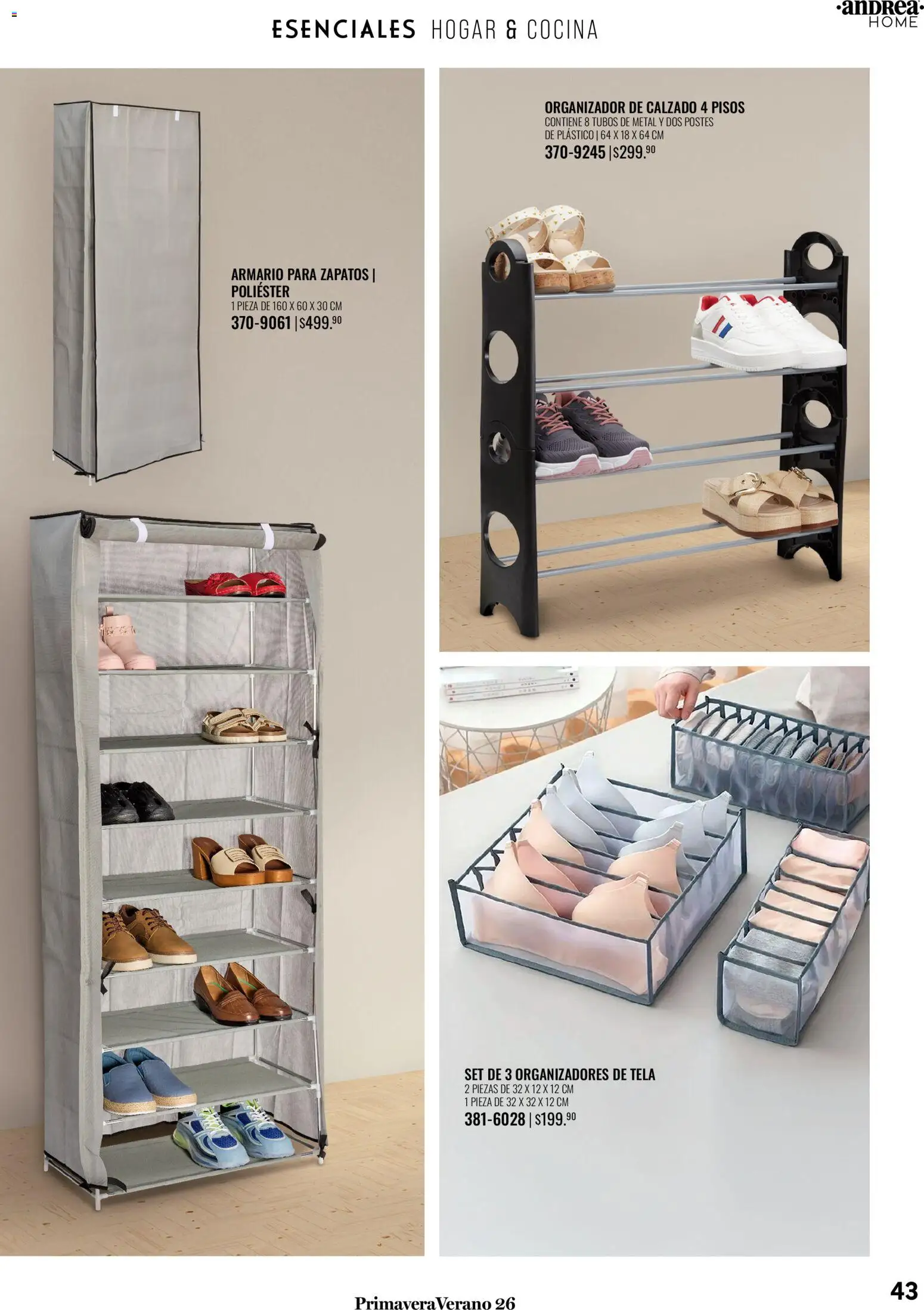 Nuevas ofertas de Andrea válidas en toda la República Mexicana desde el 25.01.2026. ¡Encuentra las mejores ofertas en Andrea catálogo Tu hogar esta primavera! | Página: 43