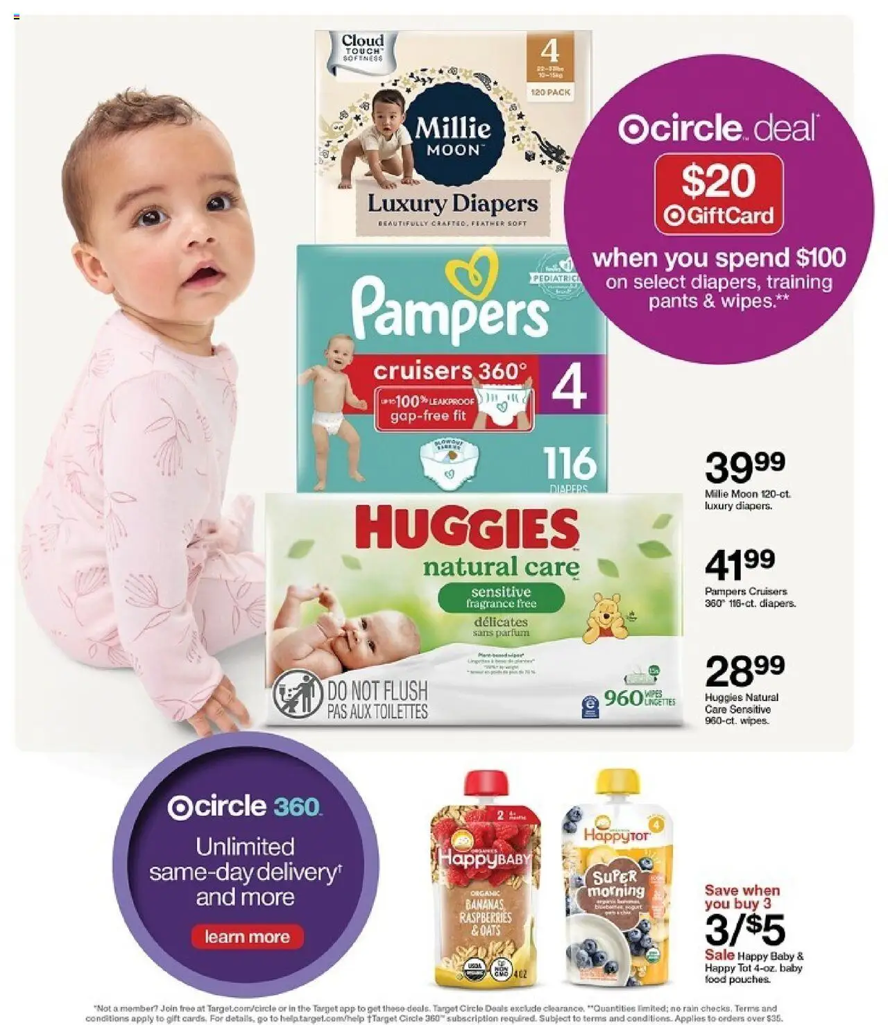 Target Weekly Ad - valid from 10.08.2025 | Page: 38 | Products: Fragrance, Bananas, Pants, Baby food