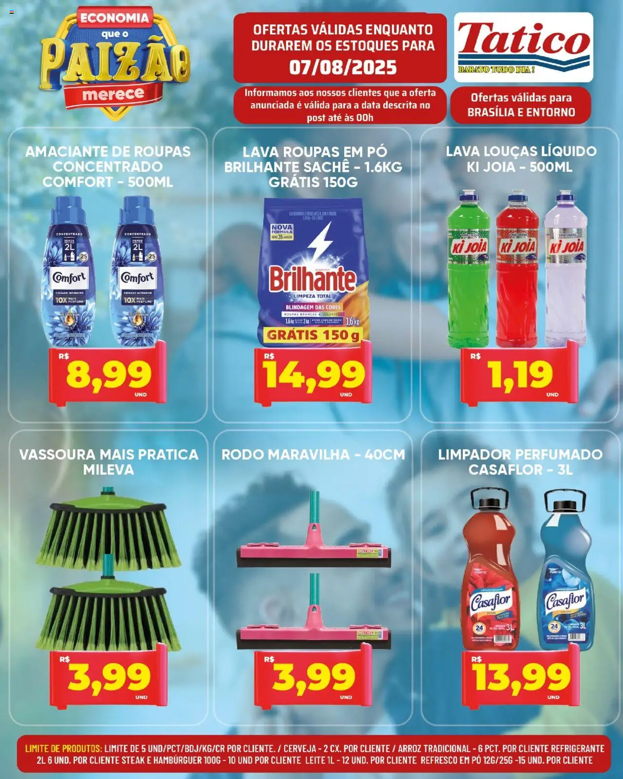 Tatico Folheto - válido de 08.08.2025 | Página: 27 | Produtos: Pó, Leite, Roupas, Hambúrguer