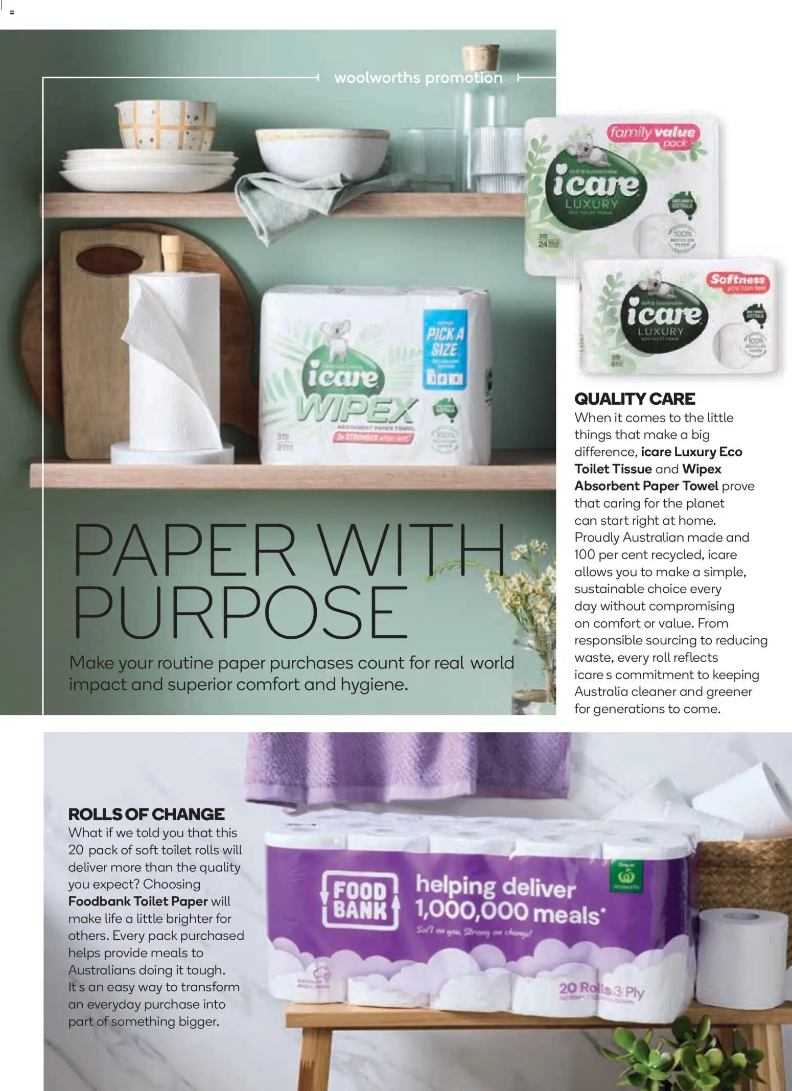 Woolworths catalogue - valid from 01.03.2026 | Page: 100 | Products: Toilet, Cleaner, Toilet paper, Sustainable