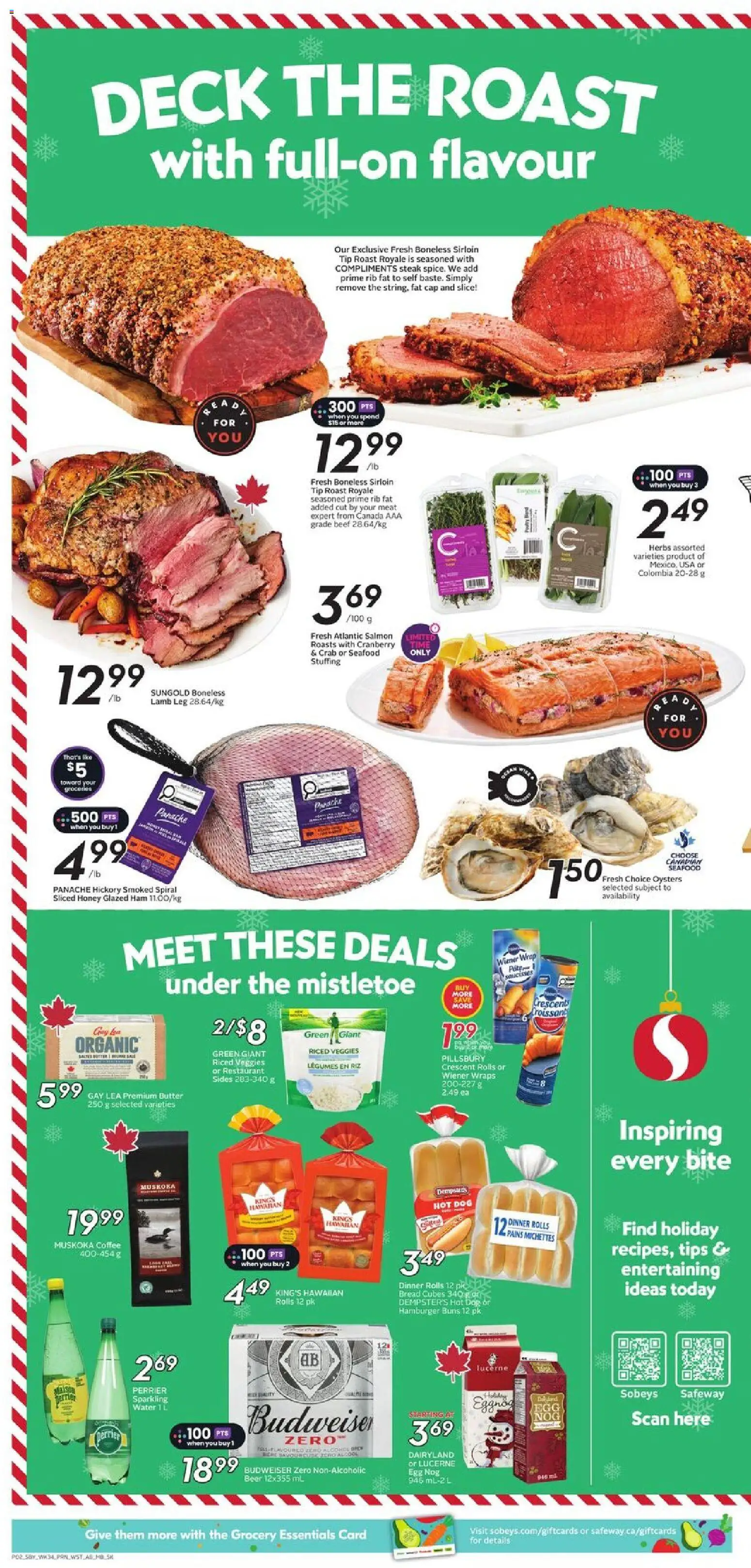 Safeway flyer valid from 18.12.2025 | Page: 5 | Products: Beef, Butter, Ham, Beer
