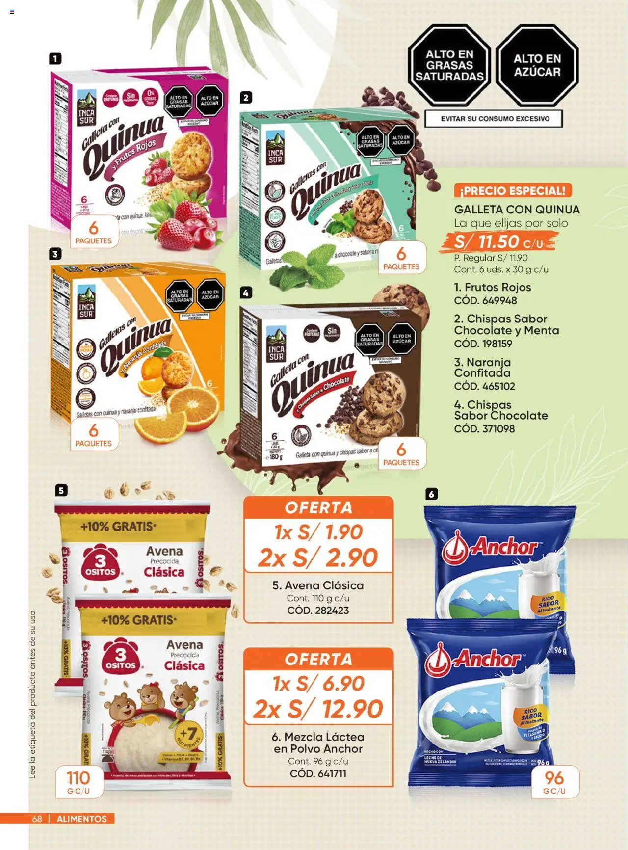 Catálogo Azzorti válido desde 18.08.2025 | Página: 68 | Productos: Leche, Chocolate, Galletas, Avena