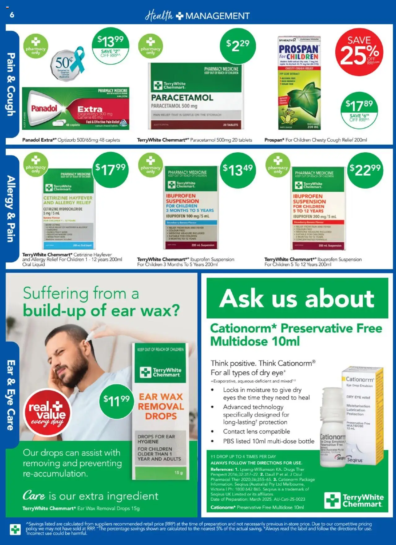 Terry White catalogue - valid from 19.06.2025 | Page: 7 | Products: Sugar, Eye care, Tablets, Pain relief