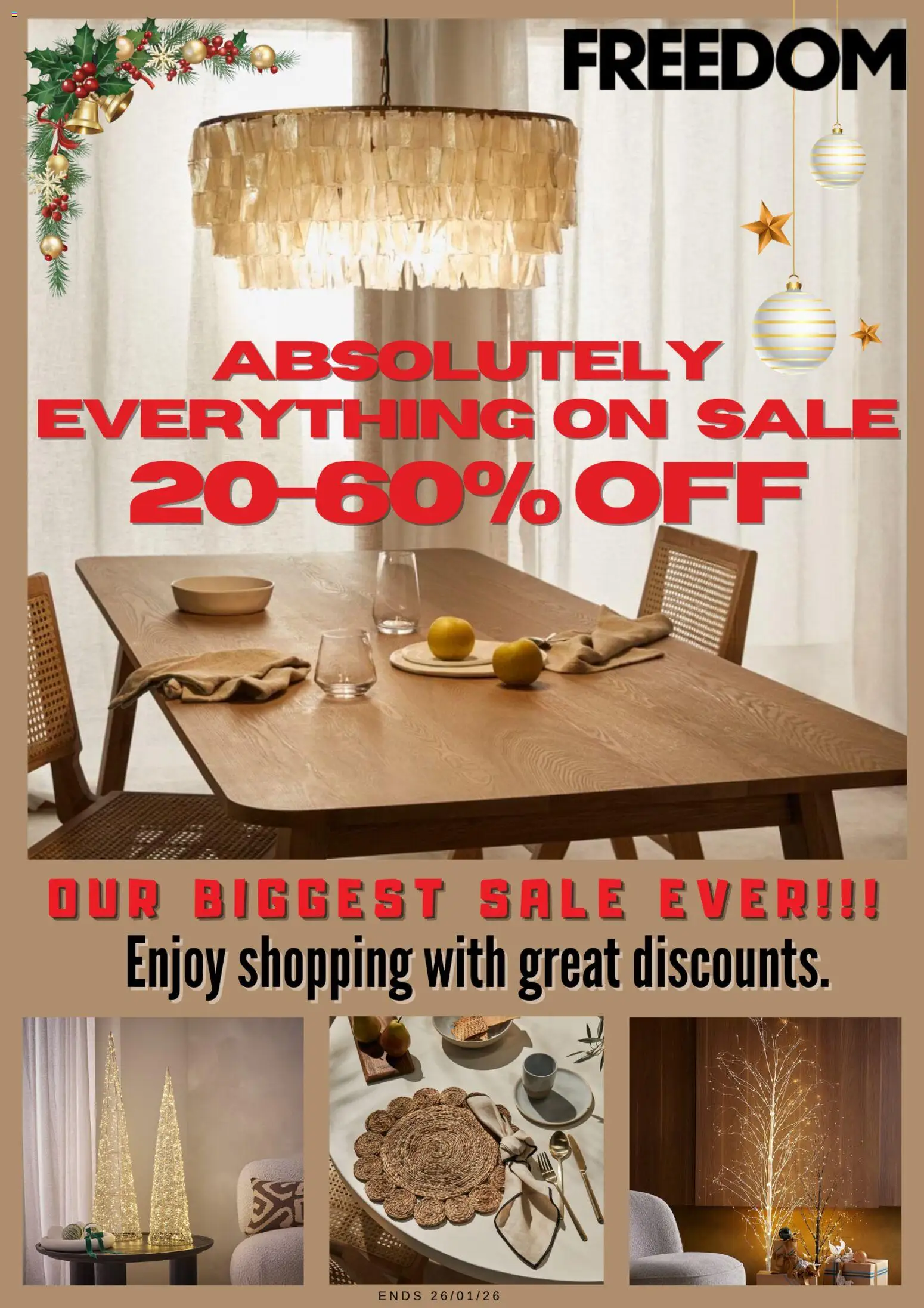 Freedom Furniture catalogue from 23.12.2025 | Page: 1