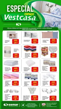 Semar Supermercado ofertas Vestcasa  - Pré-Visualização do folheto da loja Semar Supermercado, válido de 21.03.2026 | Página: 1