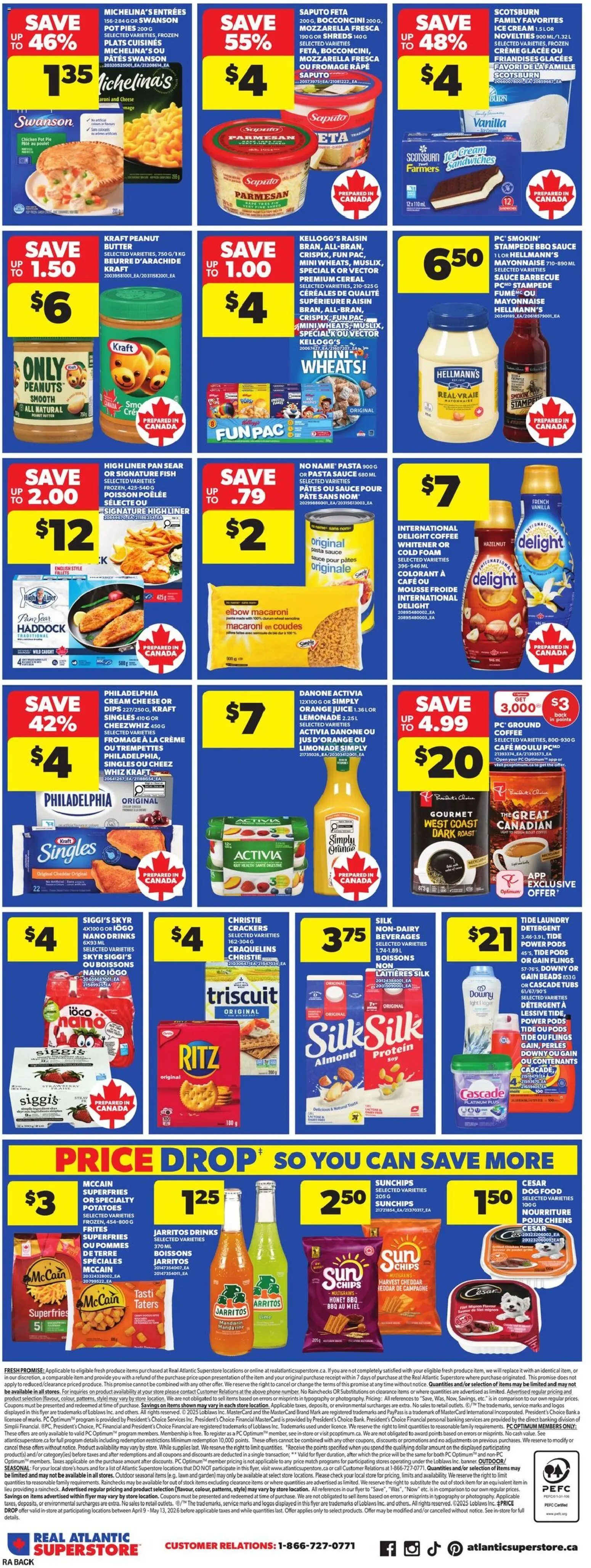 Atlantic Superstore flyer valid from 30.04.2026 | Page: 4 | Products: Cream, Ice cream, Butter, Coffee