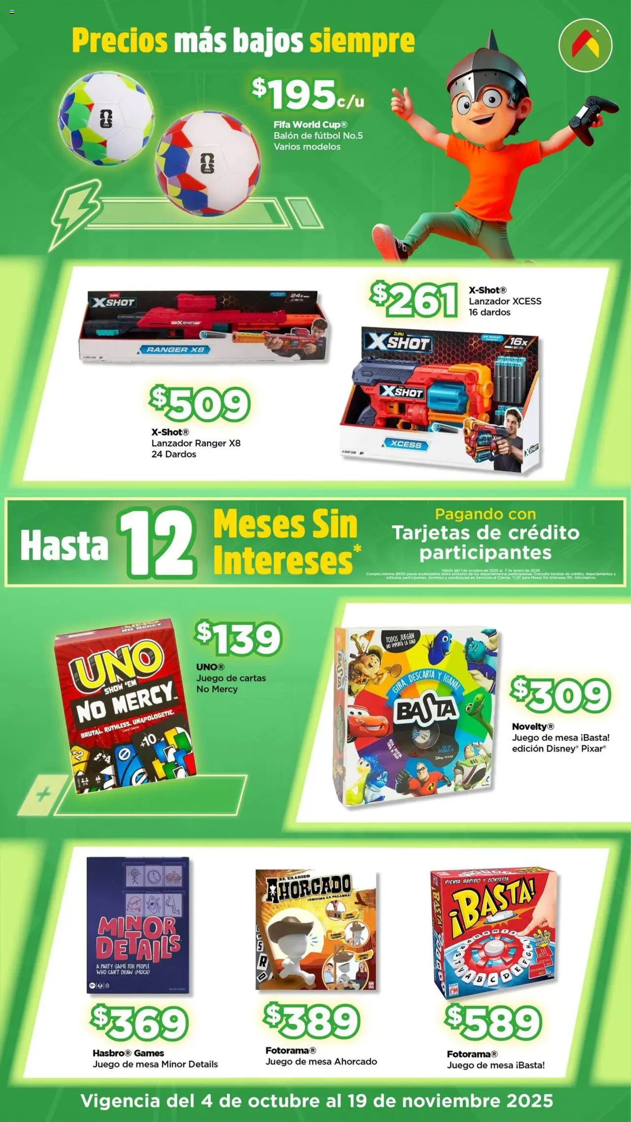 Nuevas ofertas de Bodega Aurrerá válidas en toda la República Mexicana desde el 04.10.2025. ¡Encuentra las mejores ofertas en Bodega Aurrerá - Folleto Juguetirama ! | Página: 2 | Productos: Juego, Shot, Mesa