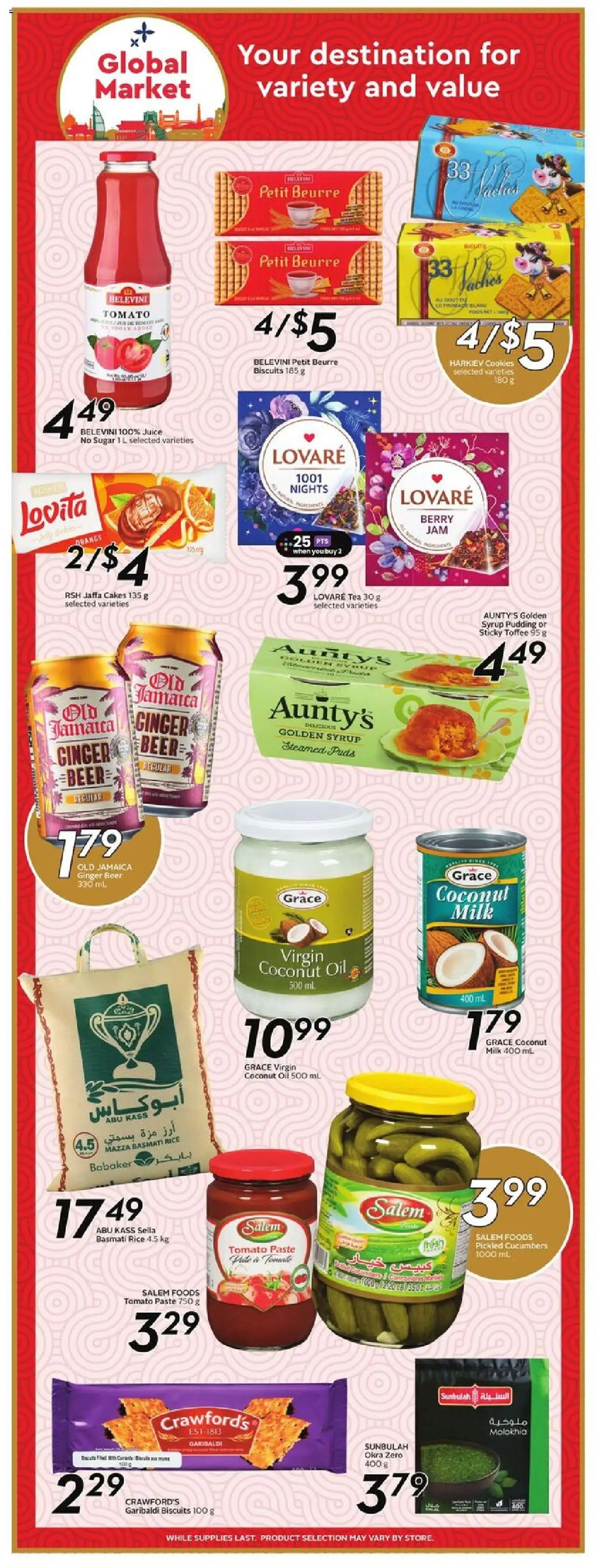 Sobeys flyer valid from 09.10.2025 | Page: 14 | Products: Rice, Cucumbers, Milk, Beer