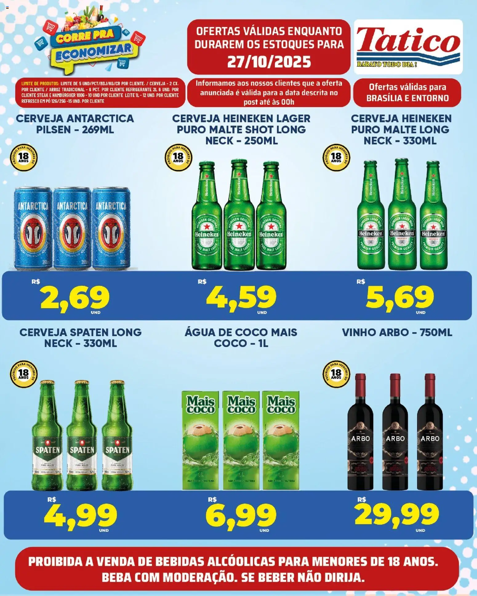 Tatico Folheto - válido de 27.10.2025 | Página: 12 | Produtos: Refresco, Leite, Vinho, Refrigerante