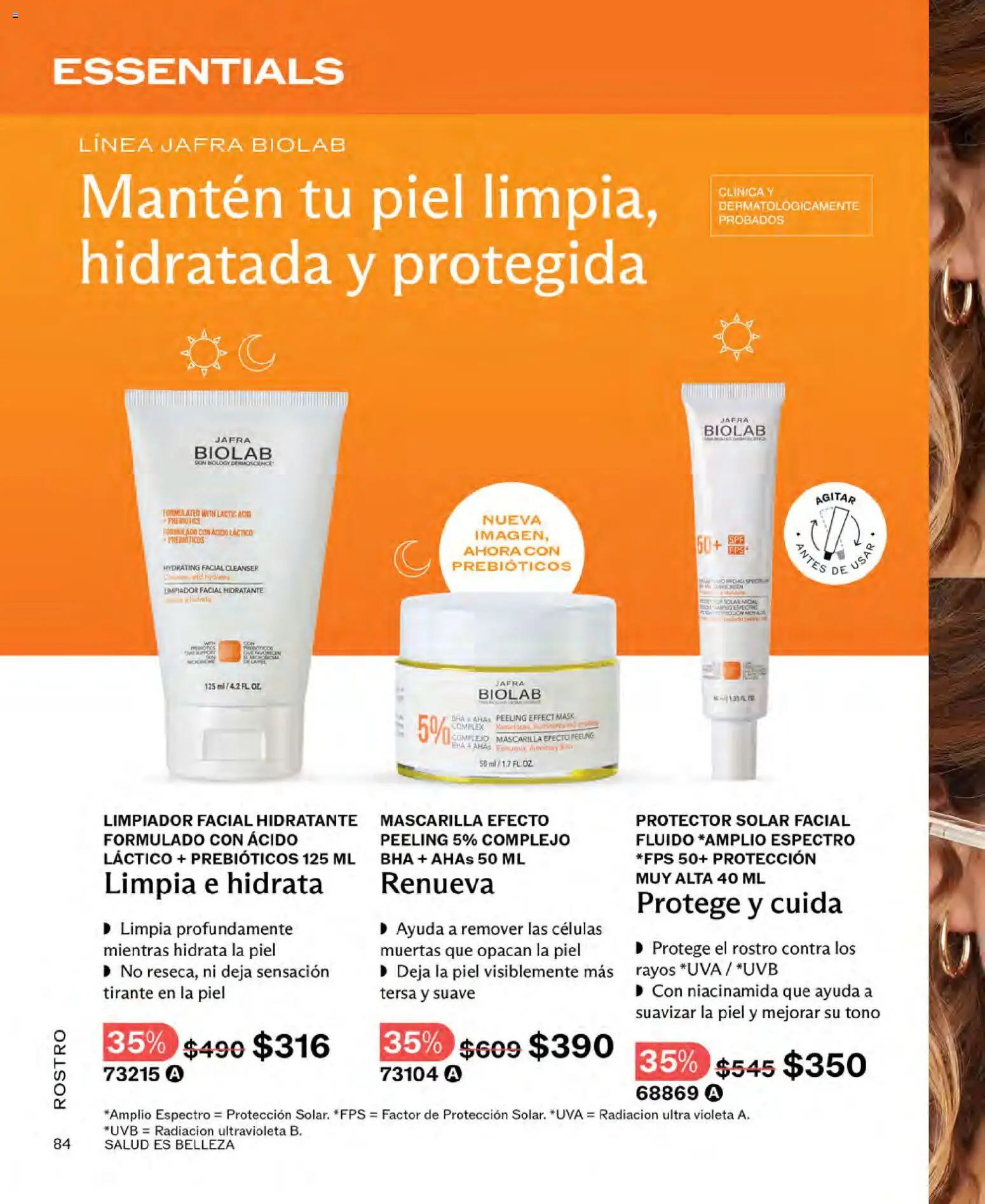 Nuevas ofertas de JAFRA válidas en toda la República Mexicana desde el 01.11.2025. ¡Encuentra las mejores ofertas en JAFRA catálogo! | Página: 84 | Productos: Limpiador, Limpiador facial, Mascarilla, Protector solar