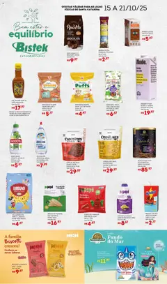 Bistek Supermercados - Ofertas Bem Estar E Equílibrio - Pré-Visualização do folheto da loja Bistek Supermercados, válido de 15.10.2025