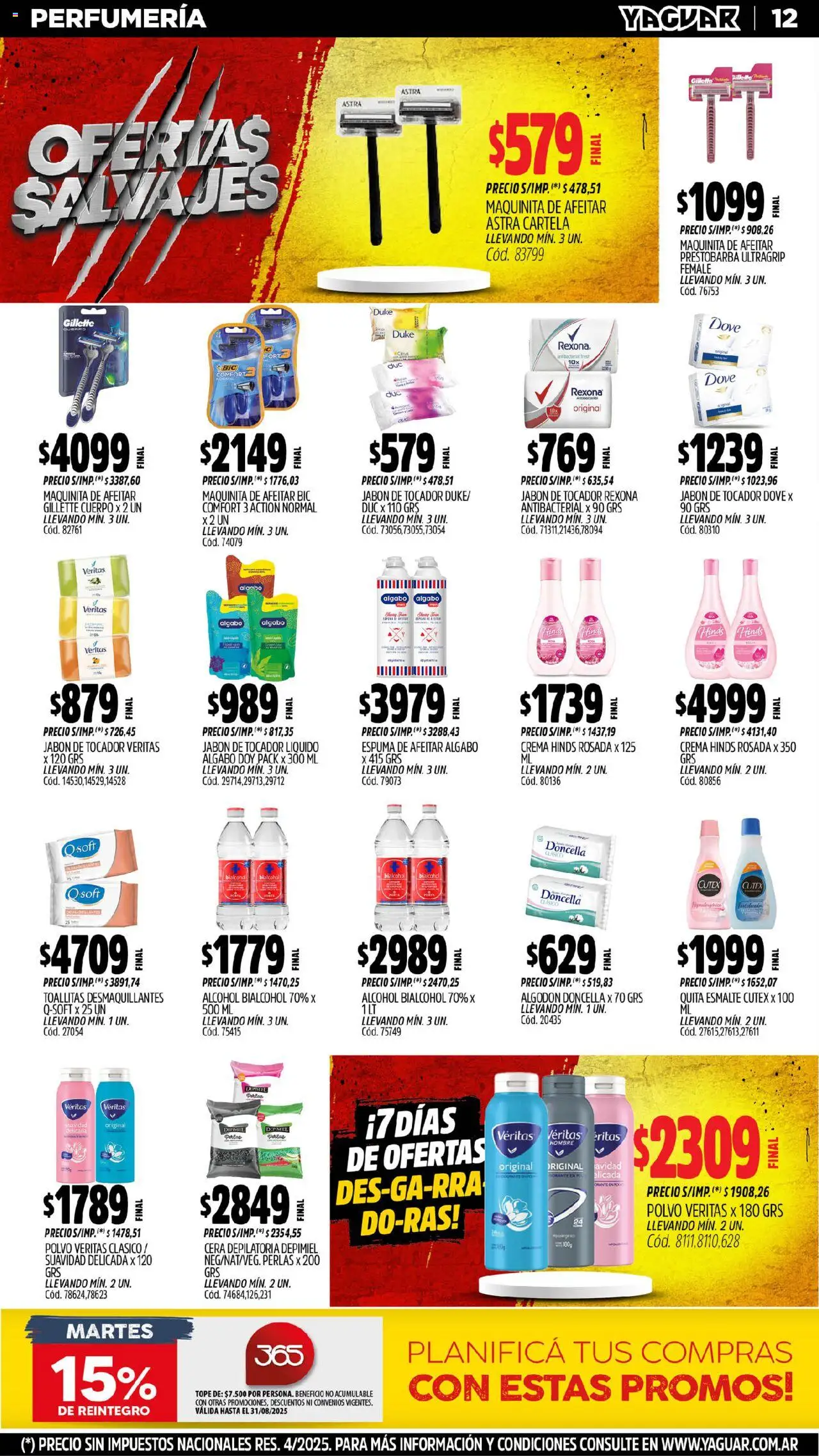 Yaguar - Maschwitz │ válido desde el 11.08.2025 | Página: 13 | Productos: Espuma de afeitar, Jabón, Espuma, Crema
