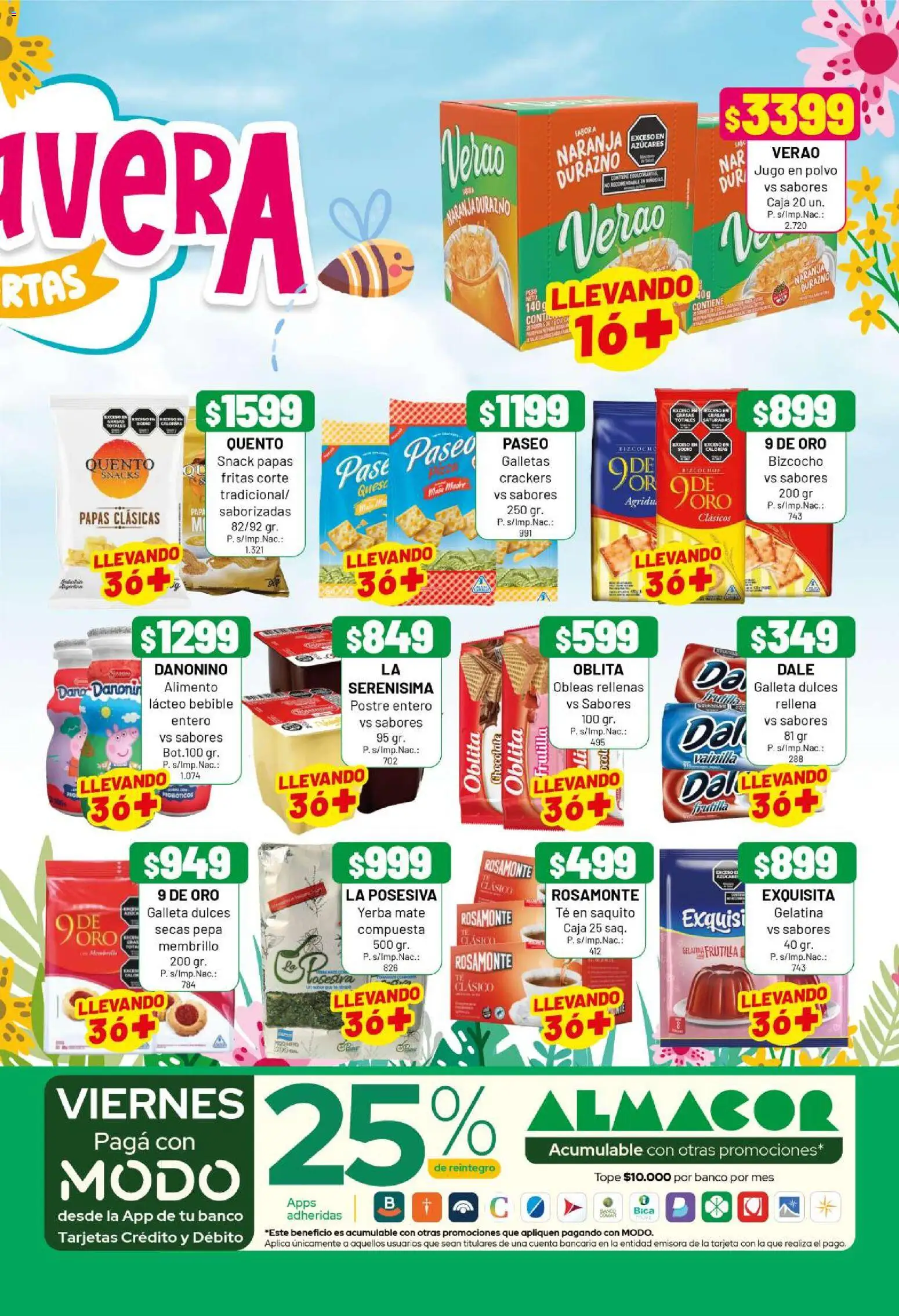 Almacor catálogo │ válido desde el 30.10.2025 | Página: 5 | Productos: Caja, Durazno, Jugo, Galletas