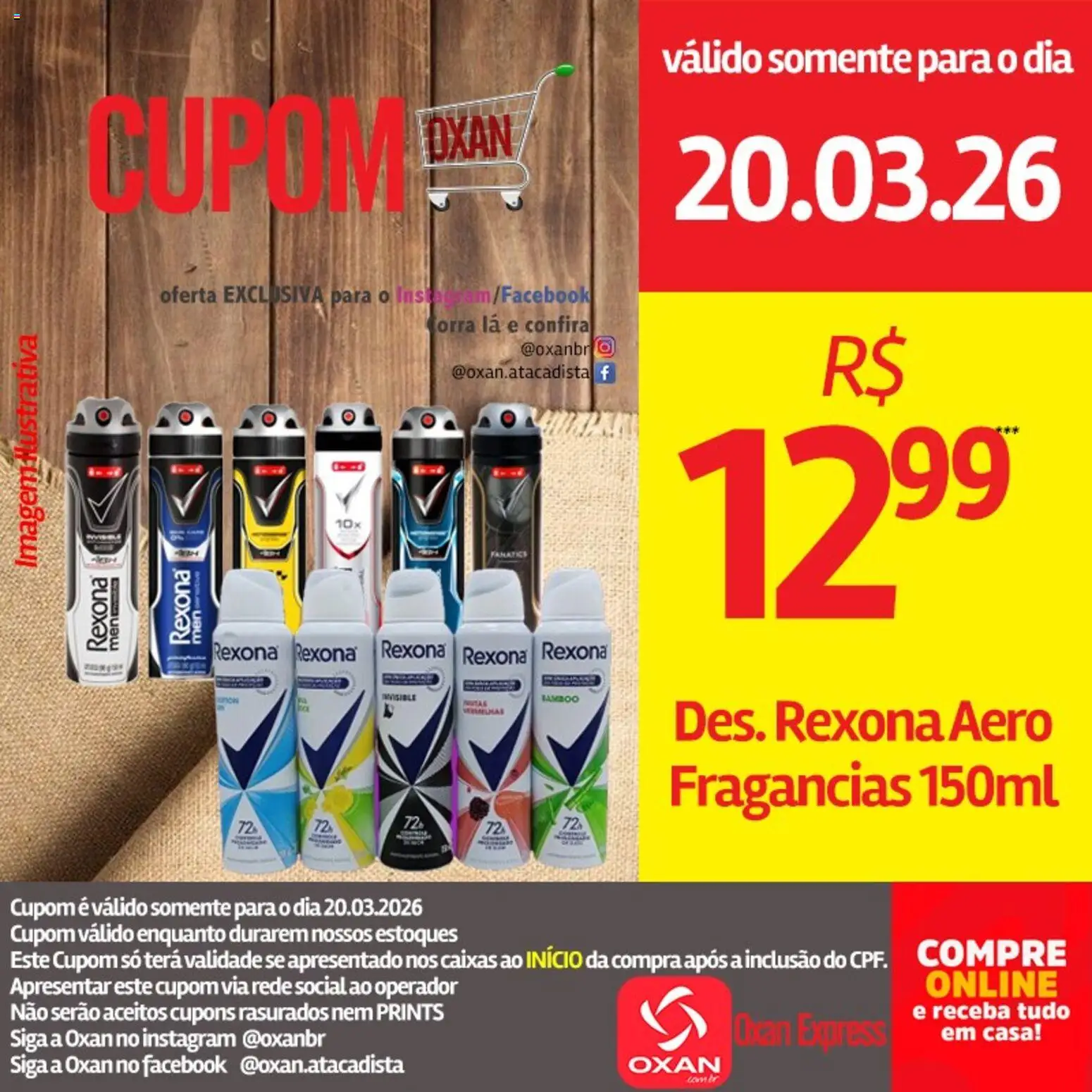 Oxan Atacadista Folheto - válido de 20.03.2026 | Página: 13 | Produtos: Rexona