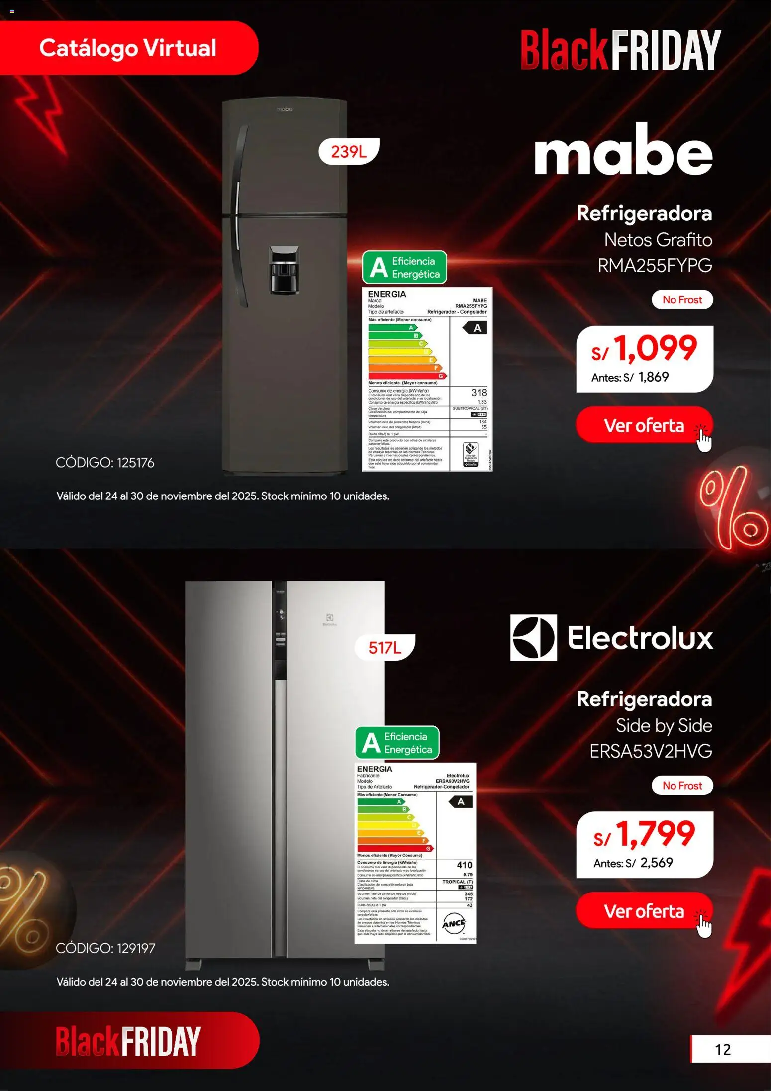 Catálogo Hiraoka válido desde 24.11.2025 | Página: 13 | Productos: Refrigerador, Congelador