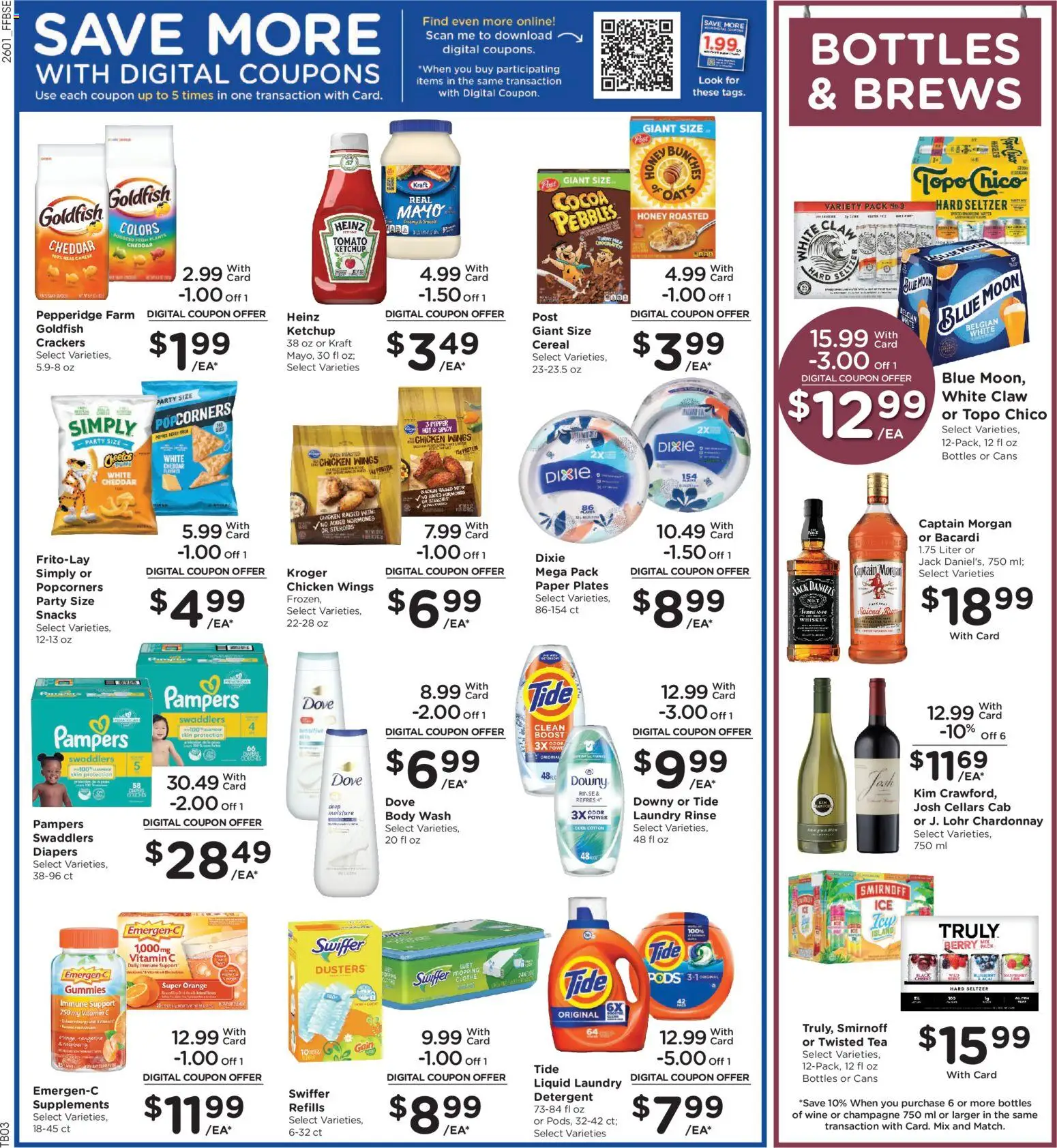 Fry's Food Weekly Ad - valid from 04.02.2026 | Page: 8 | Products: Wine, Tea, Ketchup, Whiskey