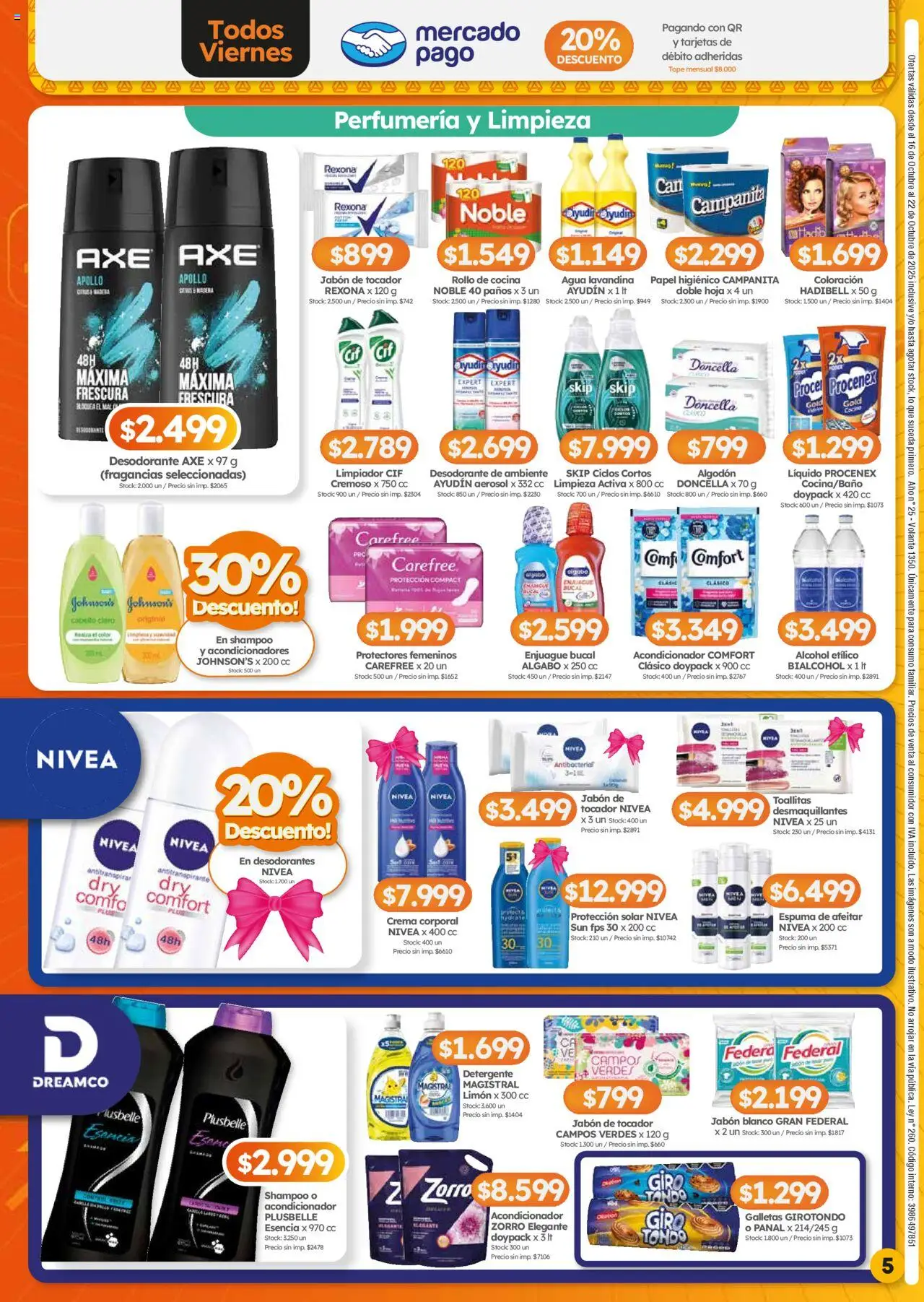 Cordiez ofertas │ válido desde el 16.10.2025 | Página: 5 | Productos: Shampoo, Espuma de afeitar, Jabón, Agua