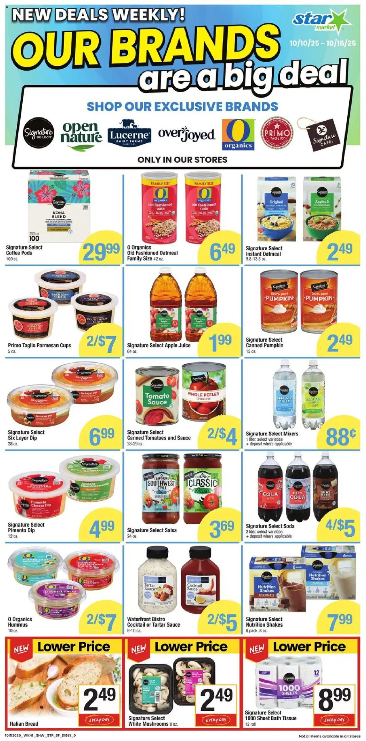 Star Market Weekly Ad - MA - valid from 10.10.2025 | Page: 10 | Products: Mushrooms, Bath, Chocolate, Sheet