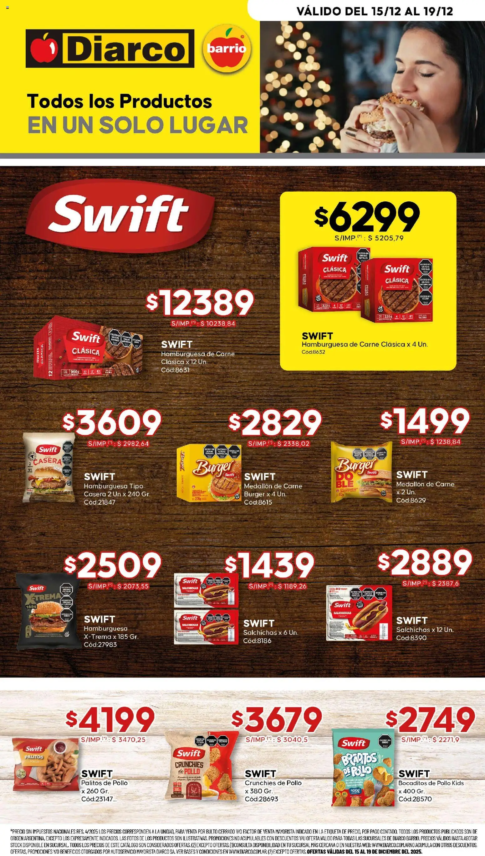 Diarco - Especial Swift │ válido desde el 15.12.2025 | Página: 1 | Productos: Pollo