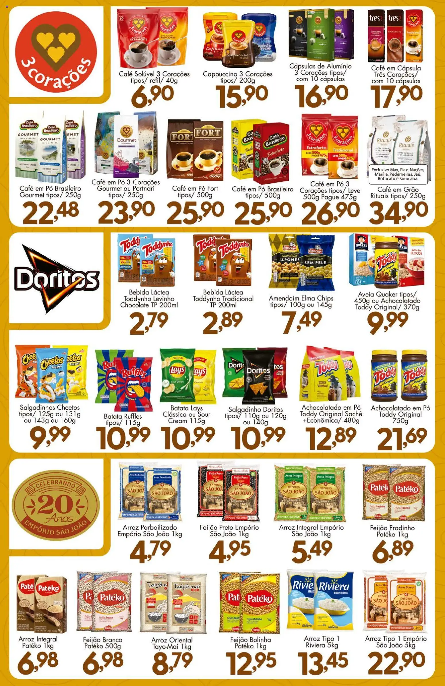 Confiança Folheto - válido de 09.01.2026 | Página: 8 | Produtos: Achocolatado, Café, Arroz, Cheetos