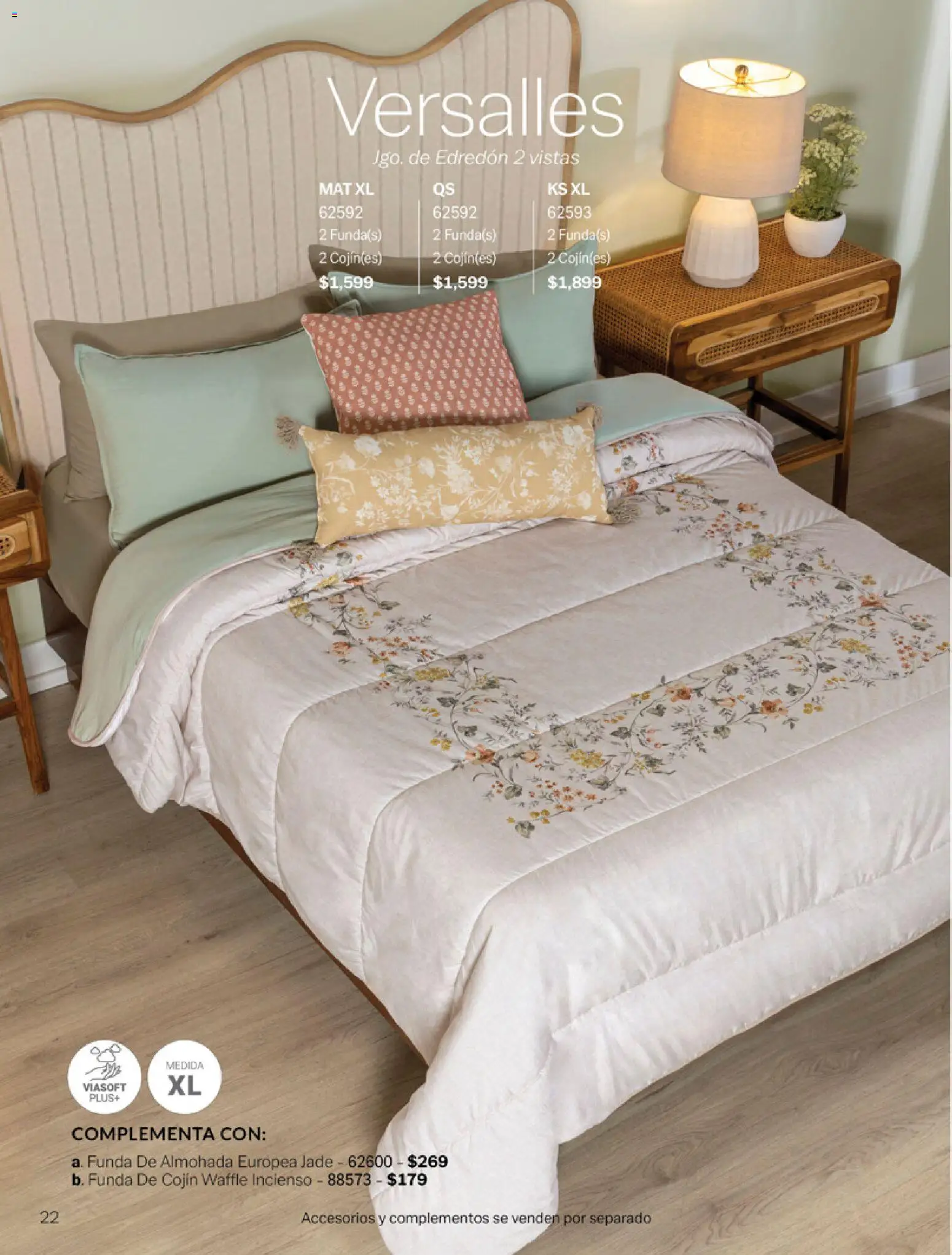 Nuevas ofertas de Vianney válidas en toda la República Mexicana desde el 06.03.2026. ¡Encuentra las mejores ofertas en Vianney catálogo Tu hogar, nuestra pasión! | Página: 24 | Productos: Funda, Funda de almohada, Almohada