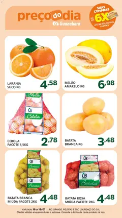 Supermercado Guanabara - Ofertas da semana - Pré-Visualização do folheto da loja Supermercado Guanabara, válido de 16.01.2026