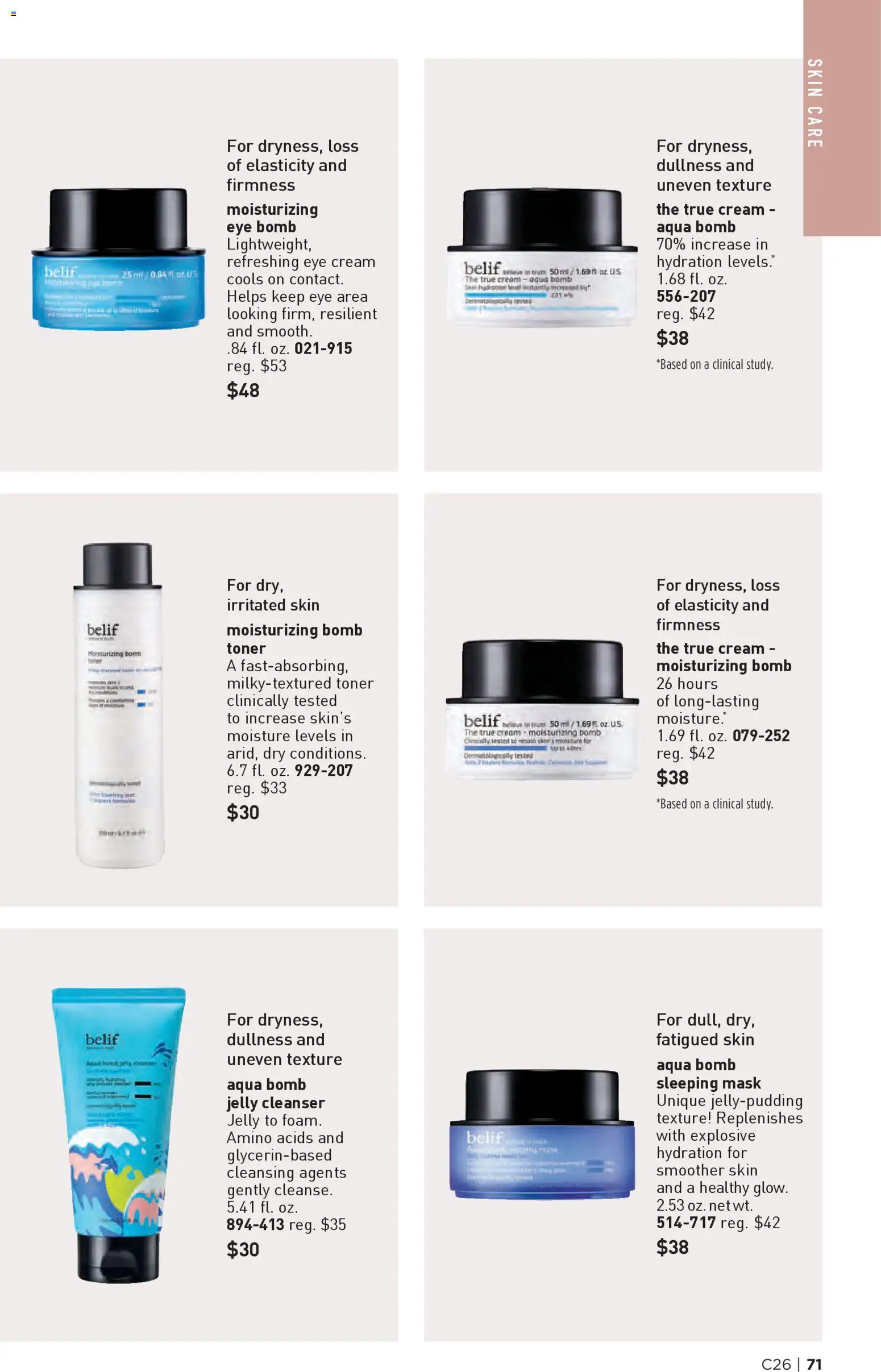 Avon Brochure - valid from 17.12.2025 | Page: 71 | Products: Mask, Eye Cream, Cream, Toner