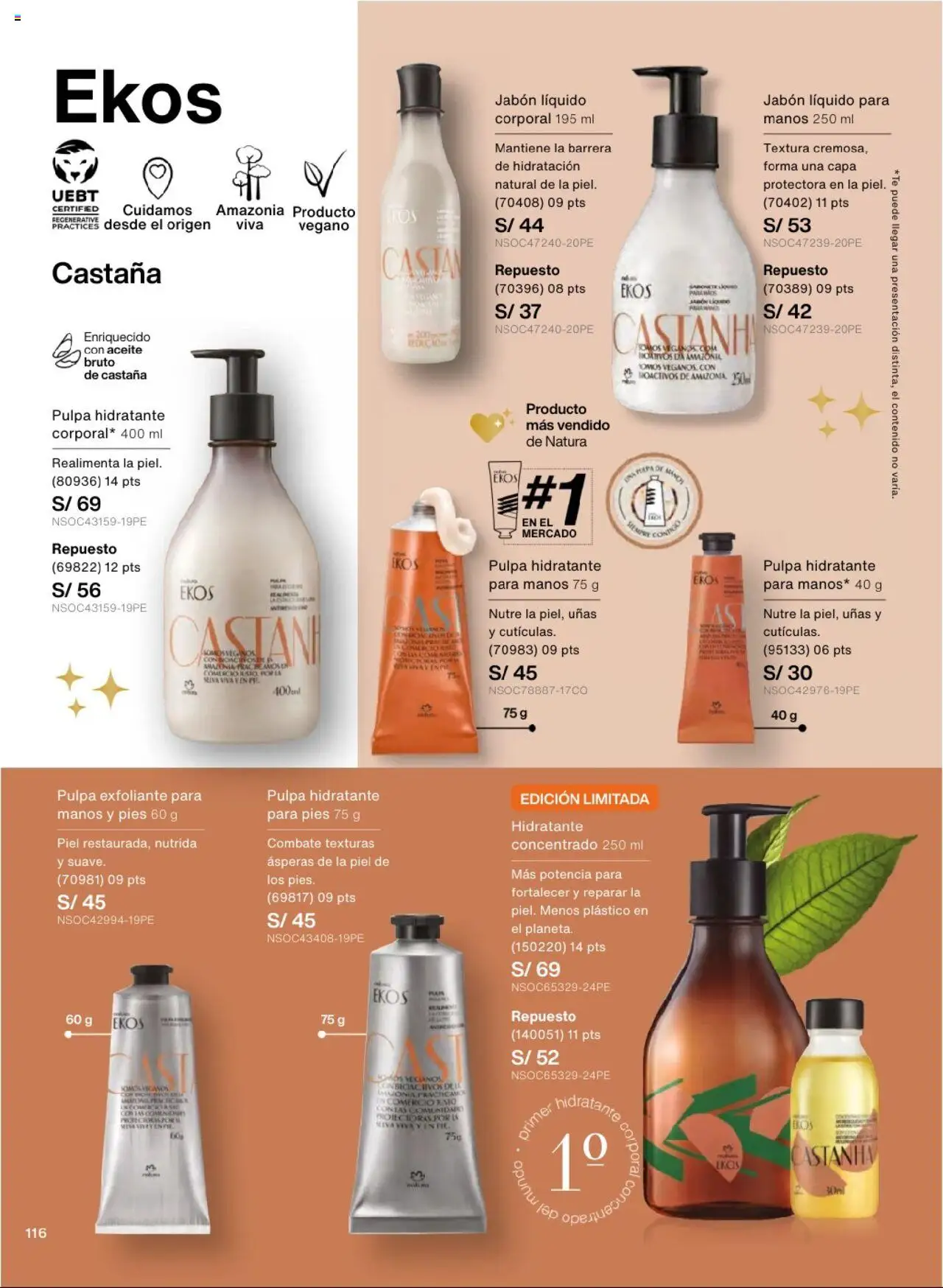 Catálogo Natura válido desde 03.10.2025 | Página: 126 | Productos: Exfoliante, Jabón, Aceite