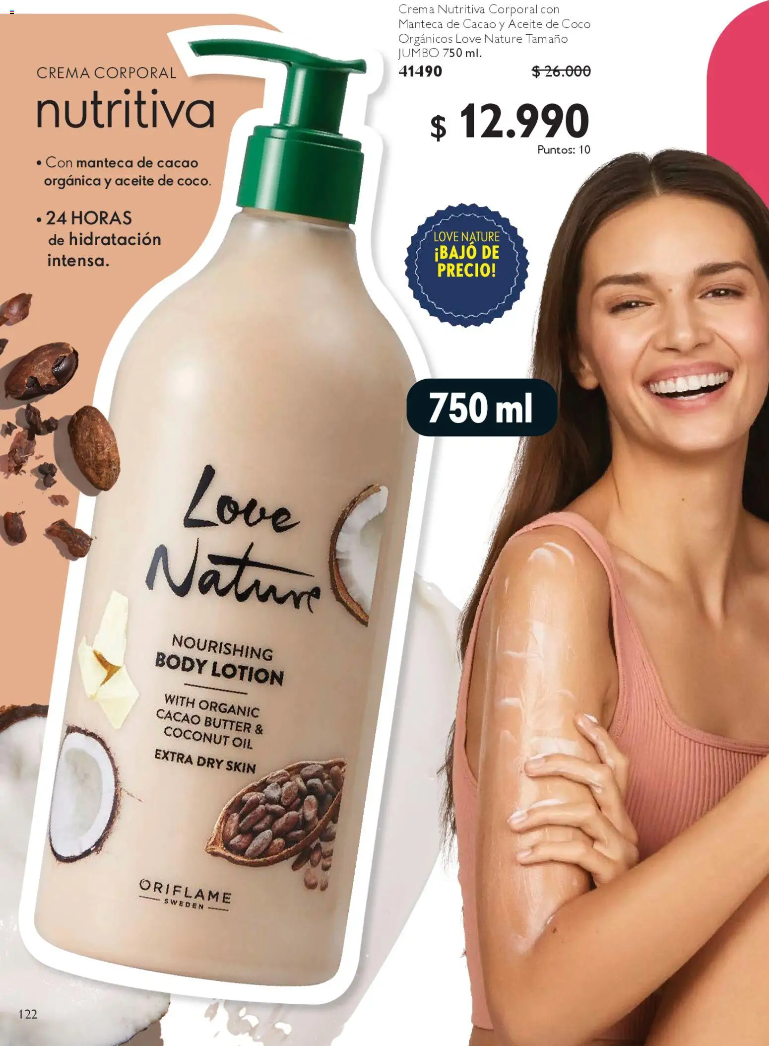 Oriflame catálogo │ válido desde el 07.03.2026 | Página: 130 | Productos: Cacao, Body, Aceite, Crema